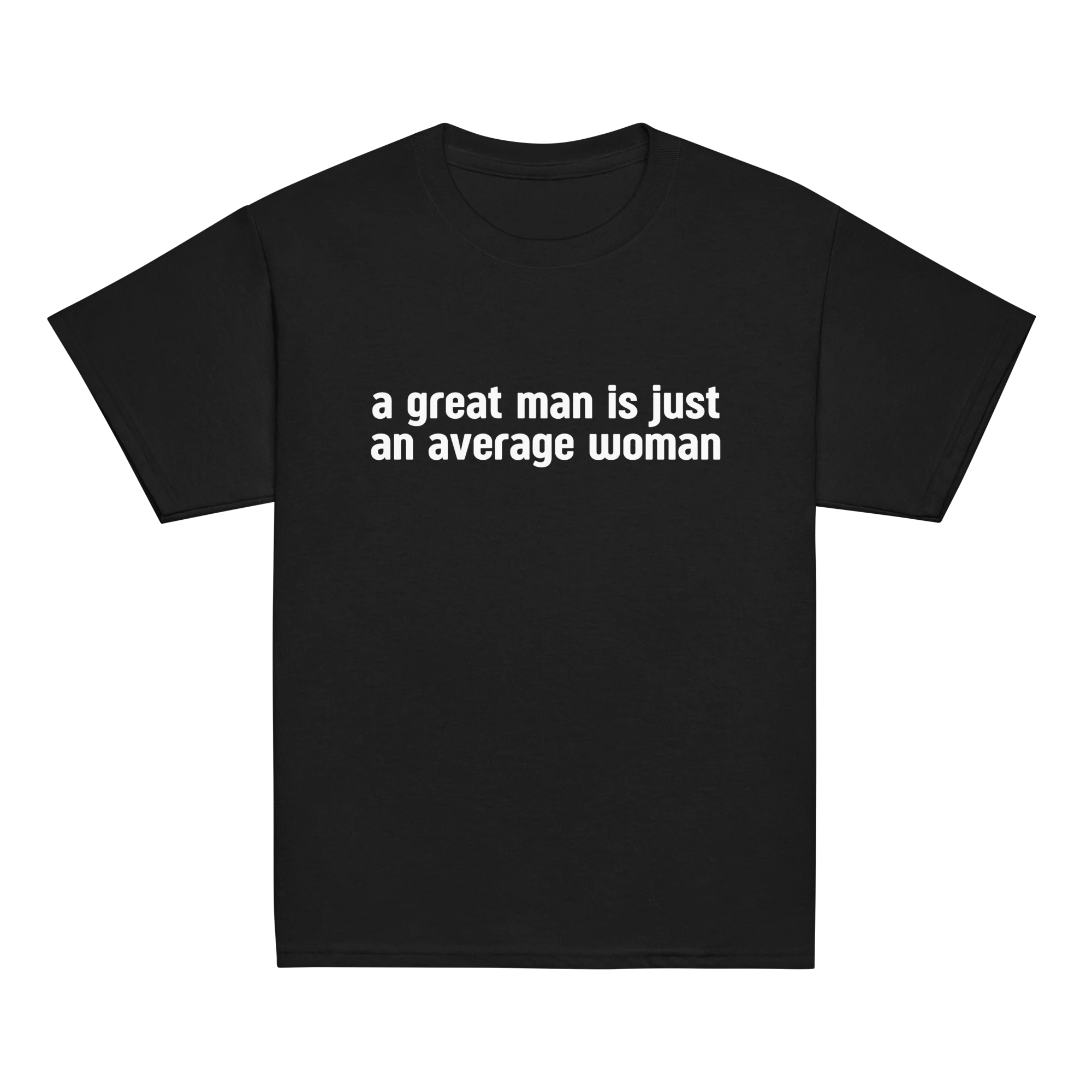 A Great Man Is Just Average Woman Baby Tee - Image 9