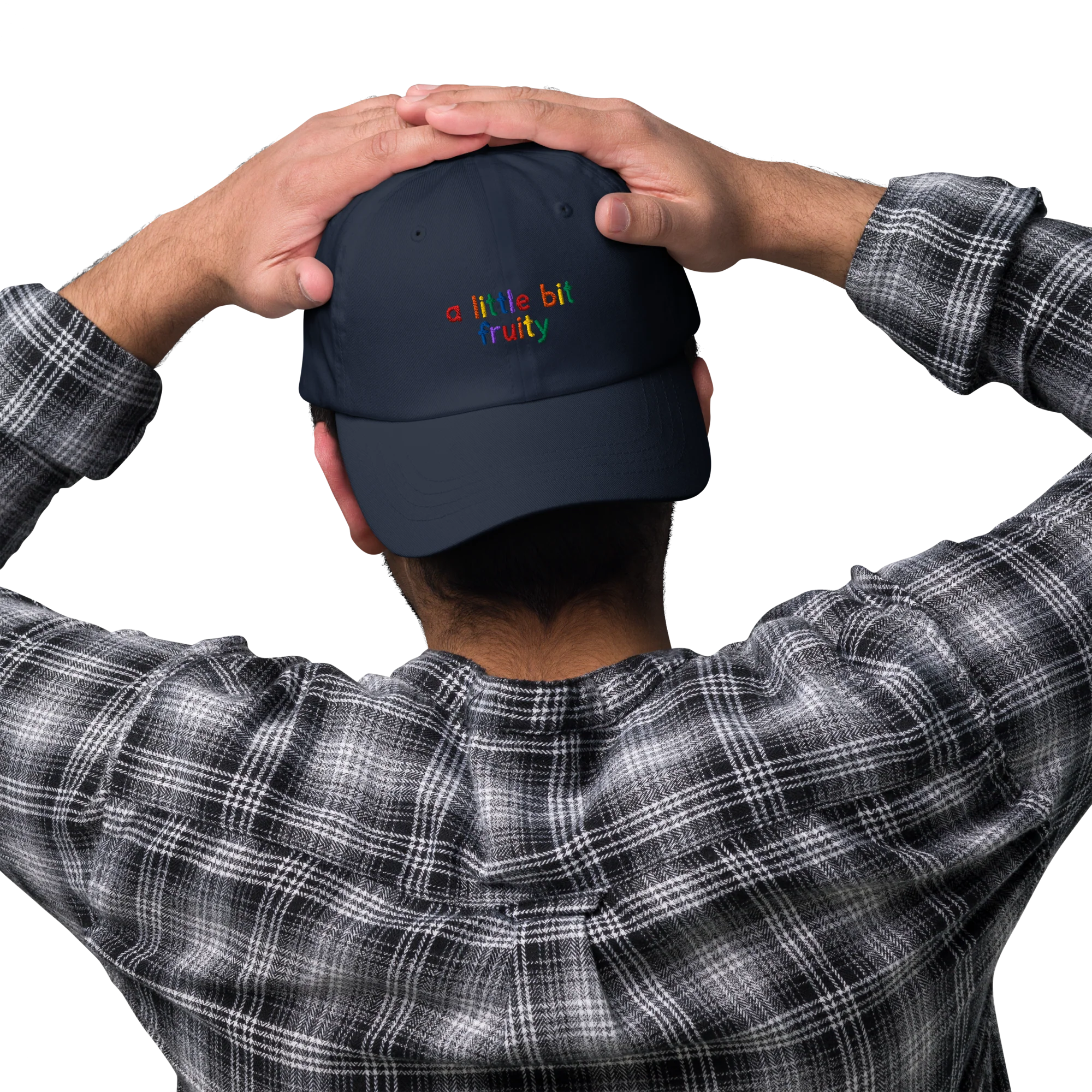A Little Bit Fruity Pride Embroidered Cap - Image 5