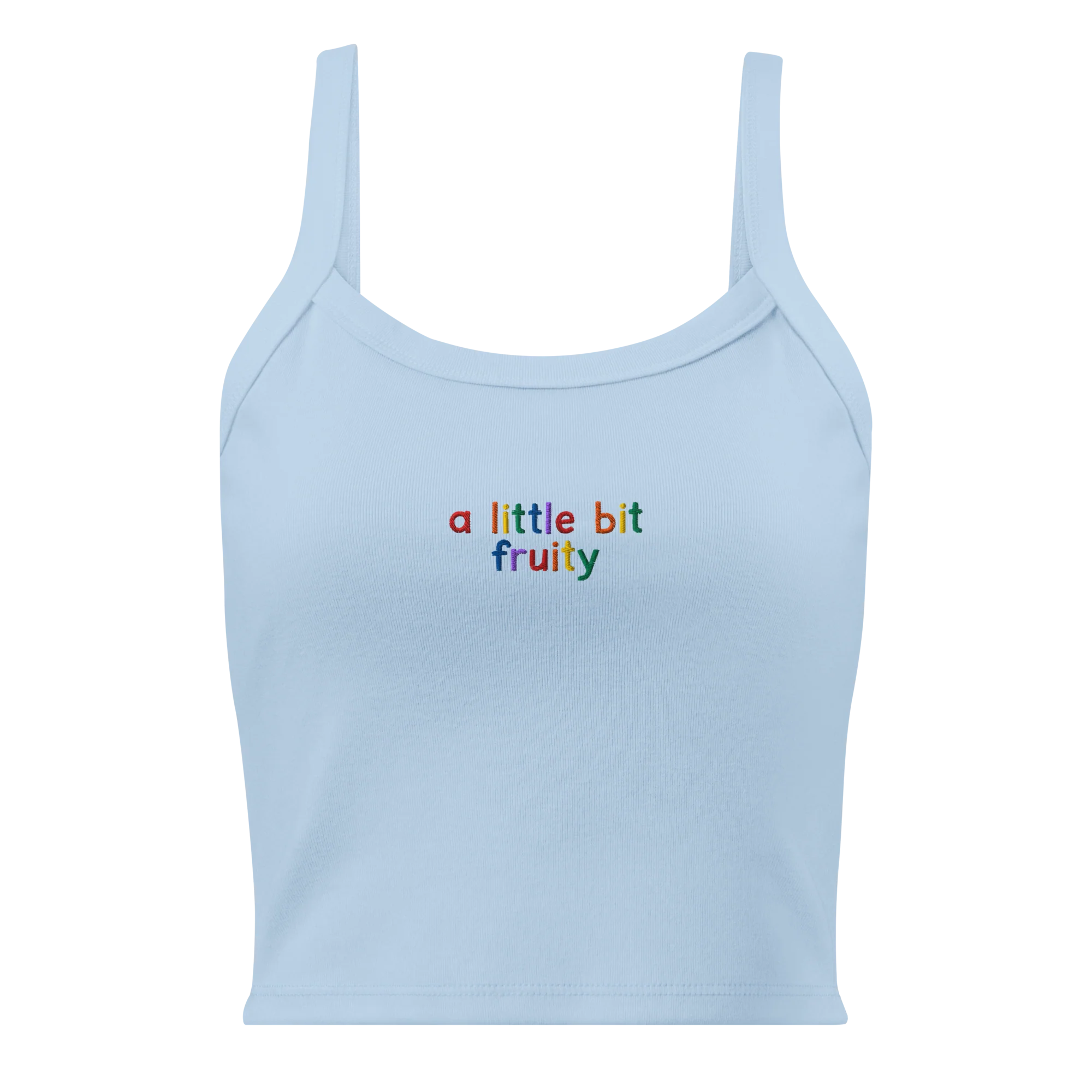 A Little Bit Fruity Pride Rib Embroidered Tank Top - Image 7