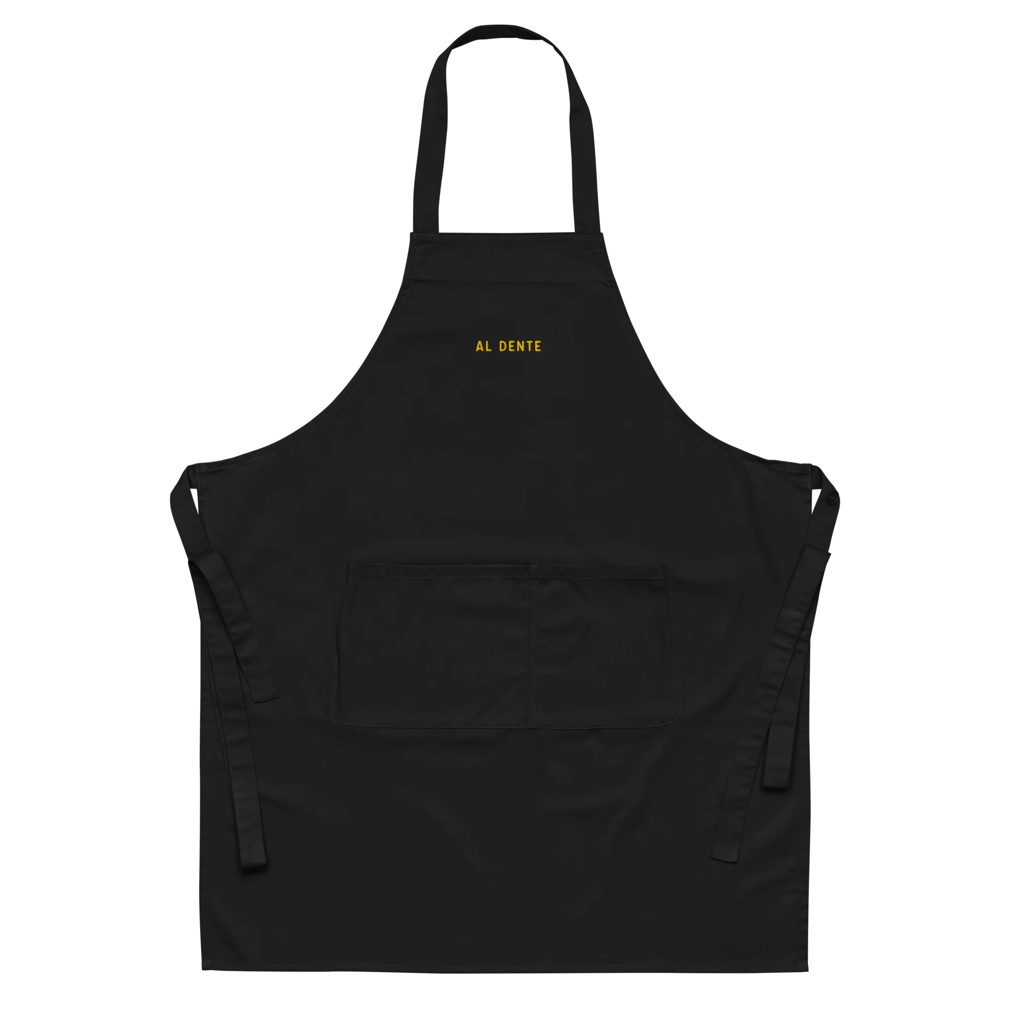 Al Dente Embroidered Organic Cotton Apron - Image 3