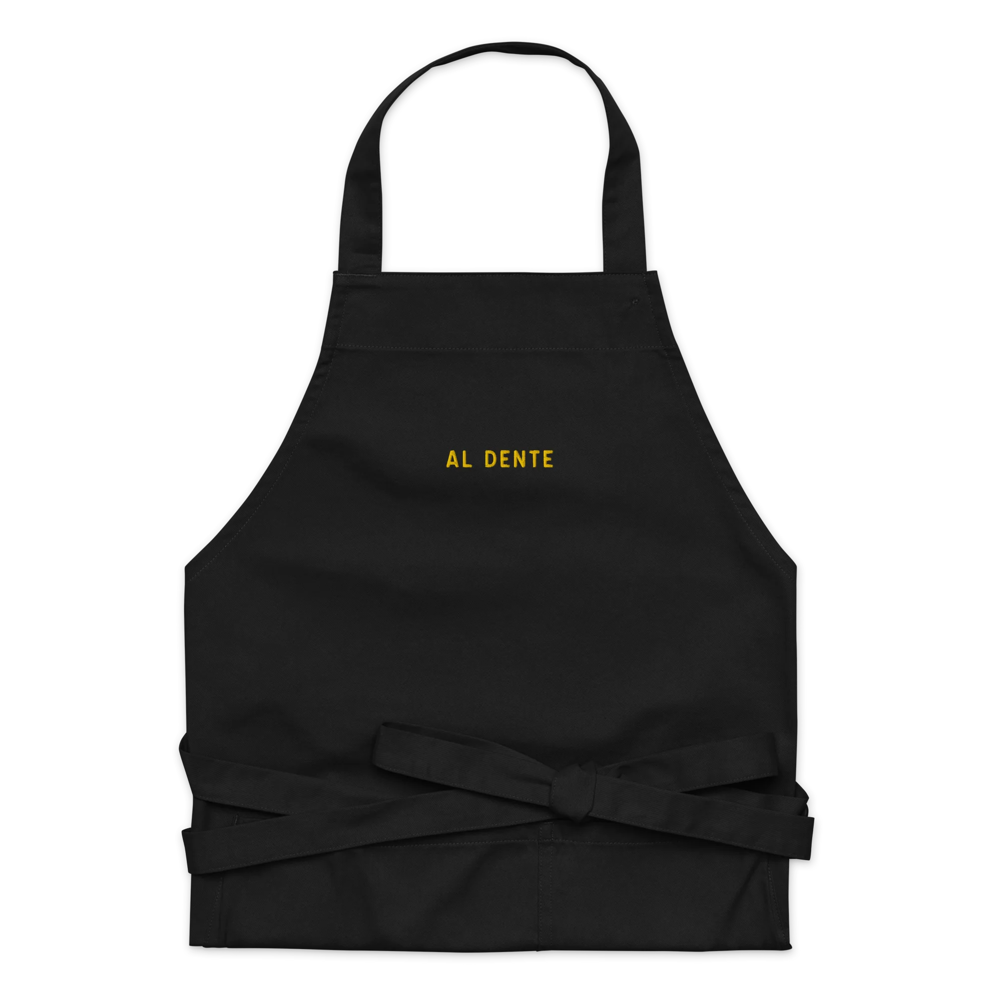 Al Dente Embroidered Organic Cotton Apron - Image 4