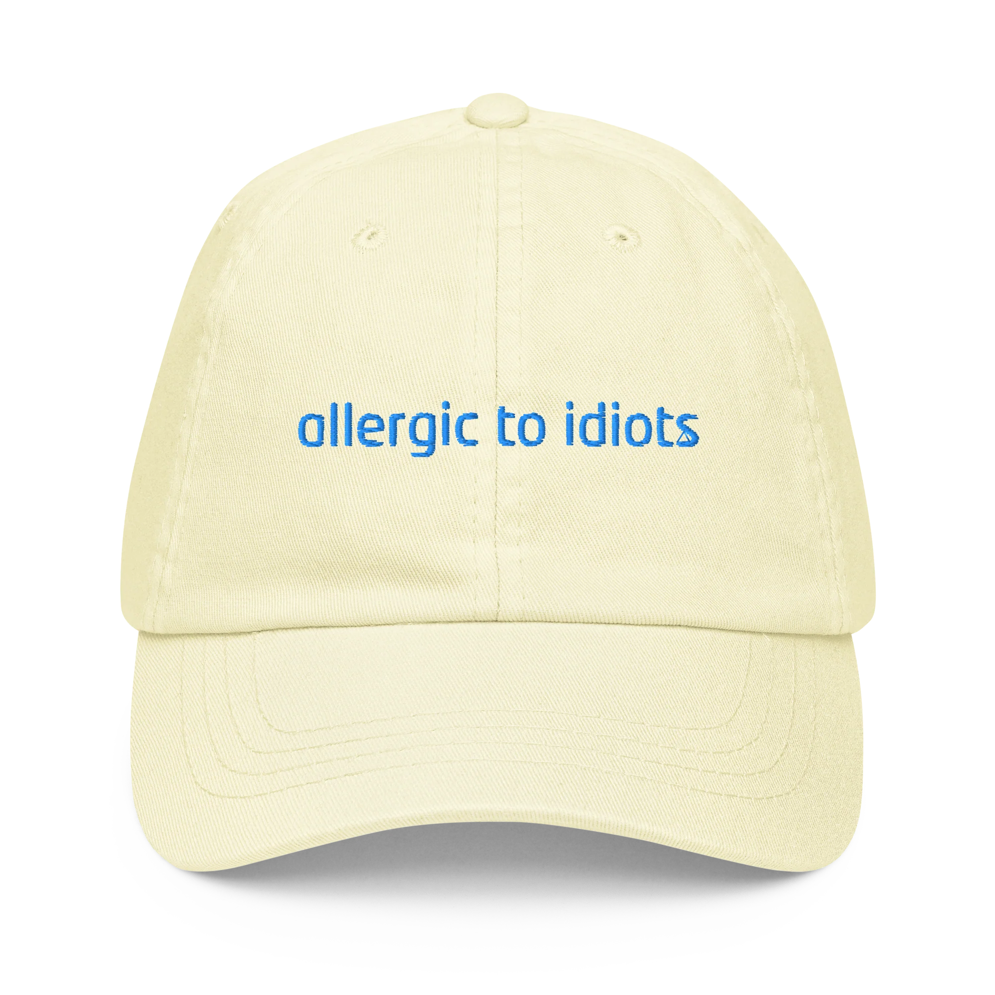 Allergic To Idiots Embroidered Pastel Baseball Cap - Image 8