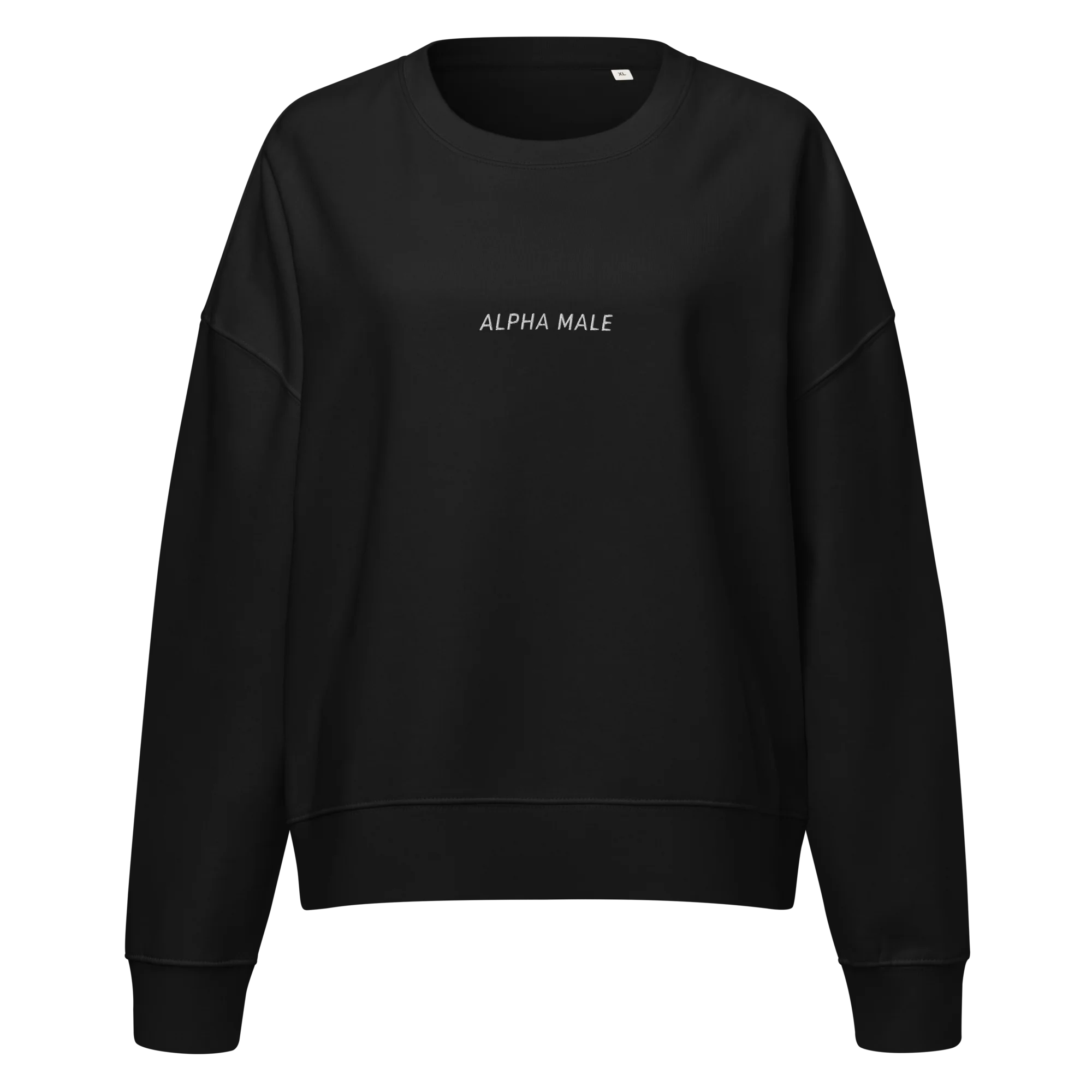 Alpha Male Feminist Embroidered Women’s Organic Sweatshirt