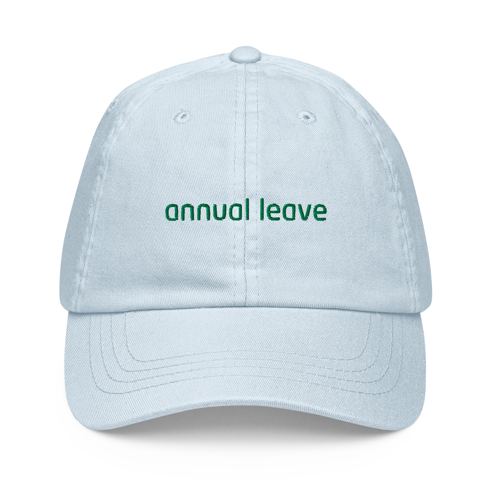 Annual Leave Embroidered Pastel Baseball Cap - Image 5
