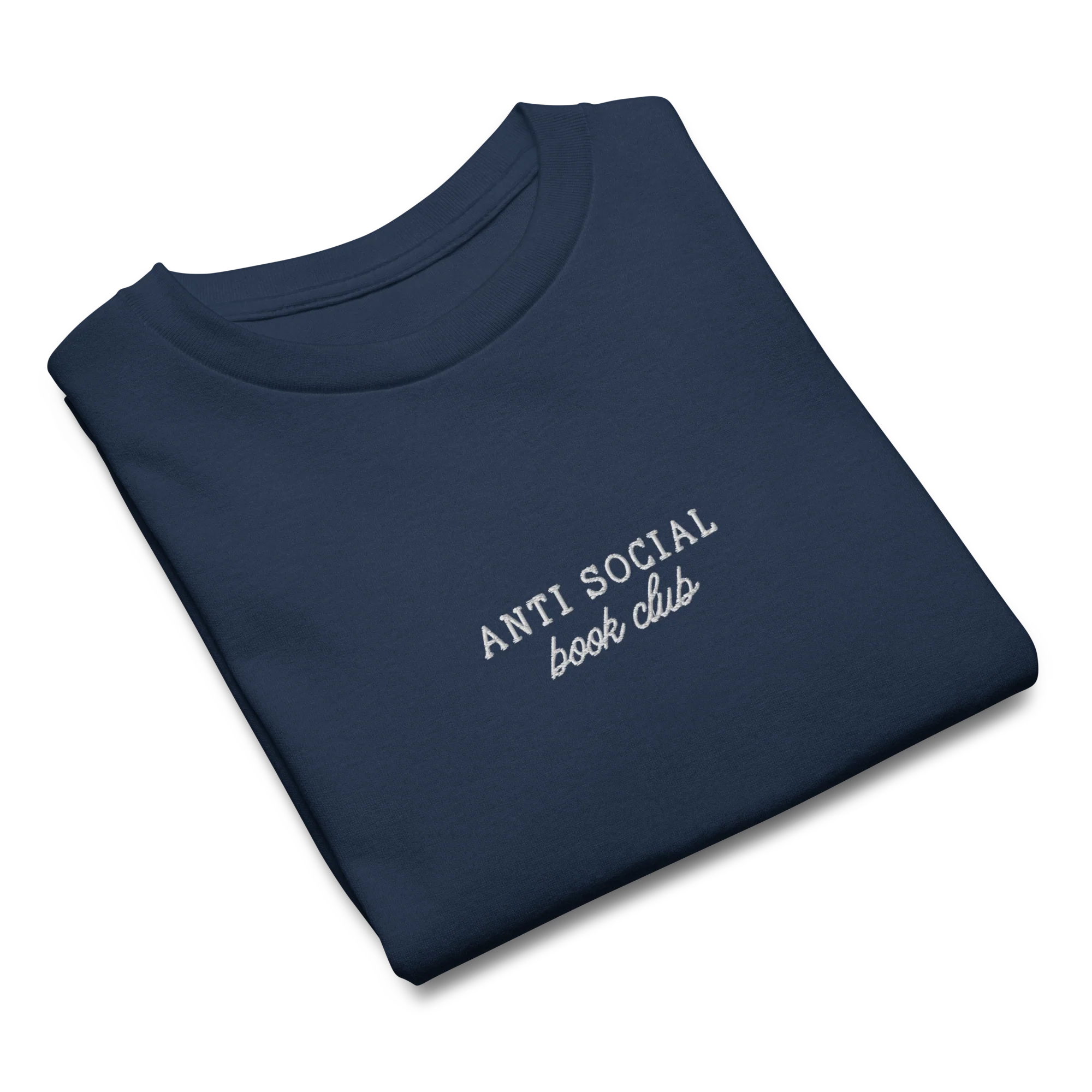 Anti Social Book Club Embroidered Baby Tee - Image 8