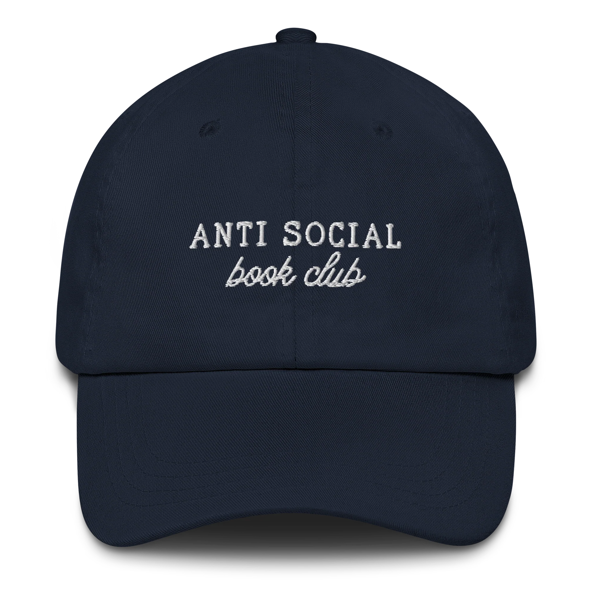 Anti Social Book Club Embroidered Cap - Image 3