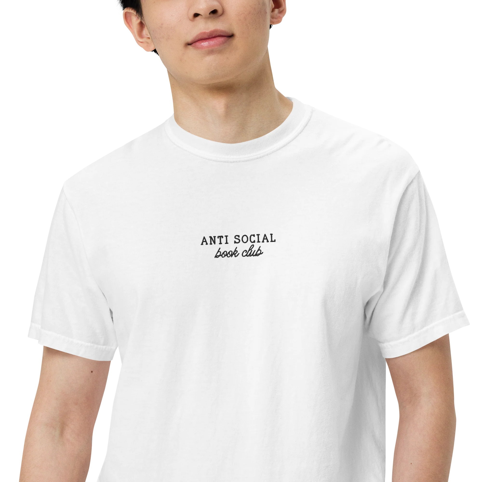 Anti Social Book Club Embroidered Classic T-Shirt - Image 7