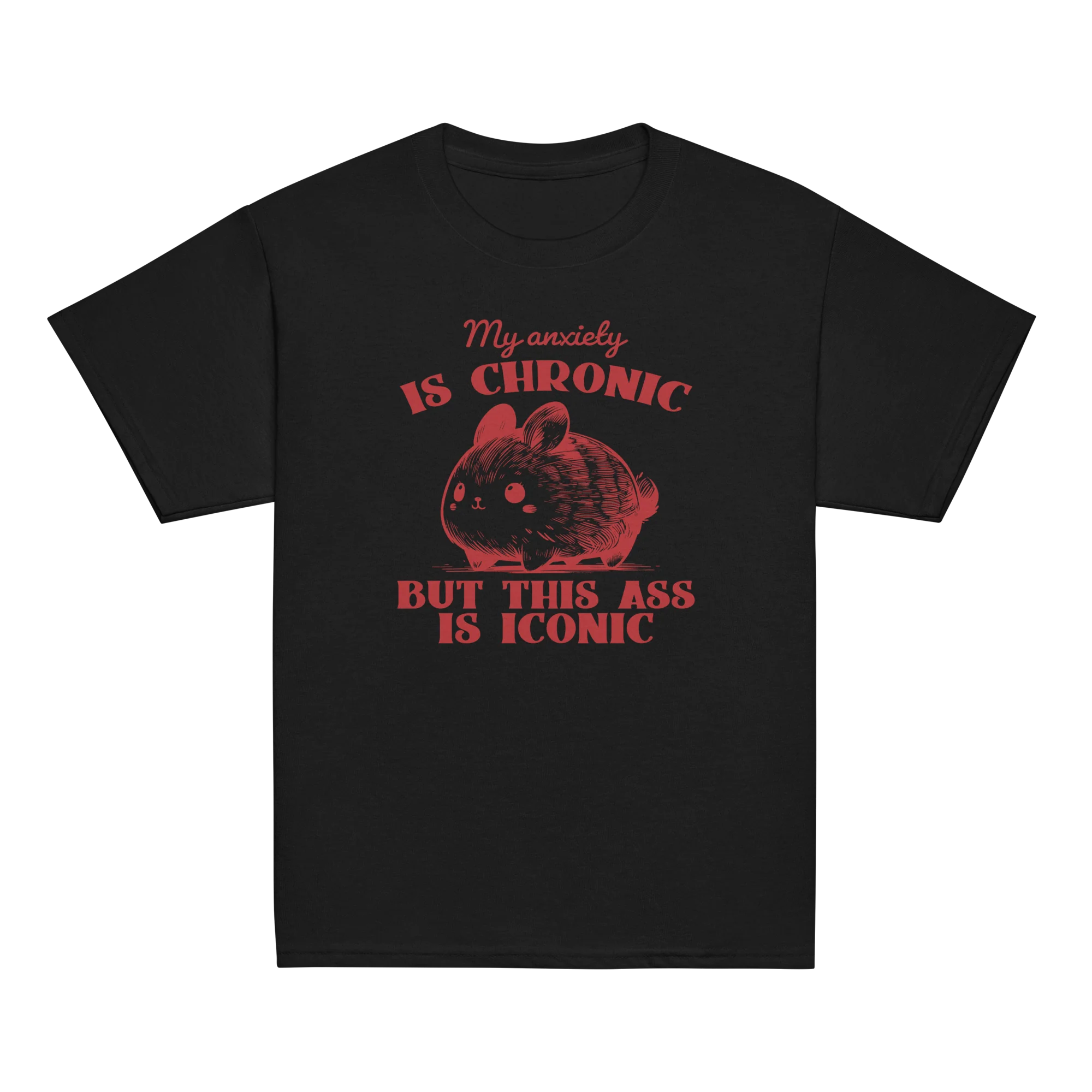 Anxiety Chronic Ass Iconic Baby Tee - Image 7