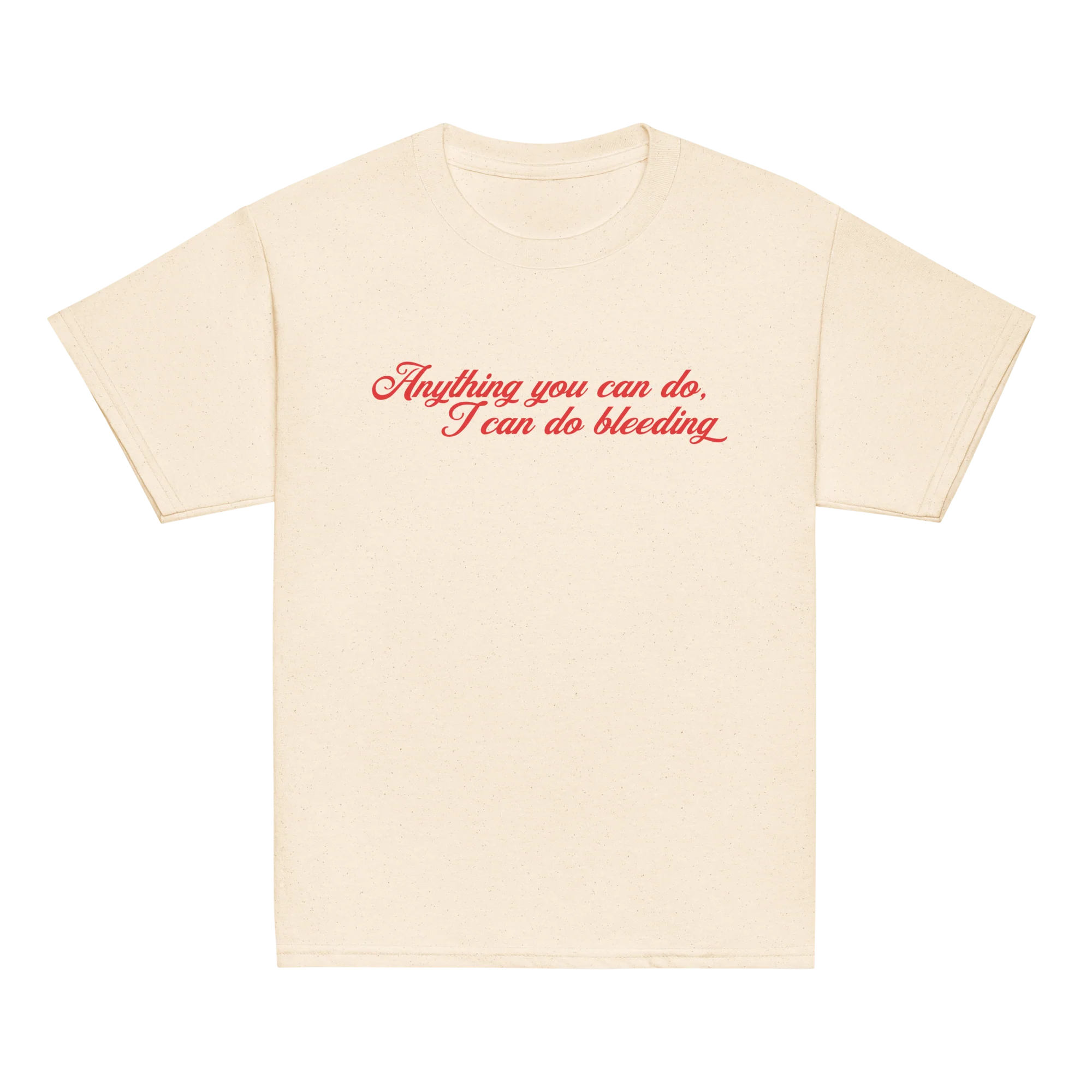 Anything You Can Do, I Can Do Bleeding Feminist Baby Tee - Image 6