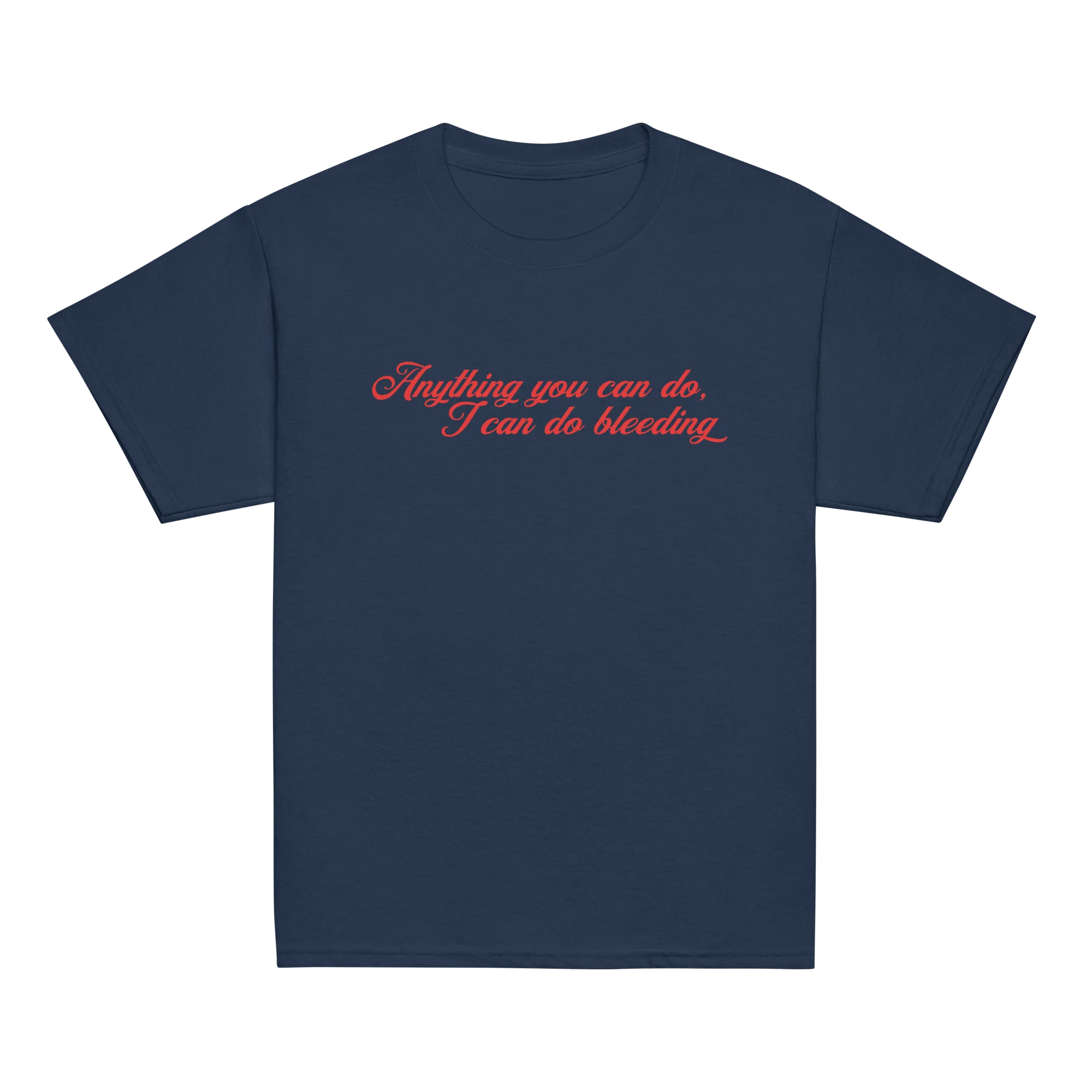 Anything You Can Do, I Can Do Bleeding Feminist Baby Tee - Image 7
