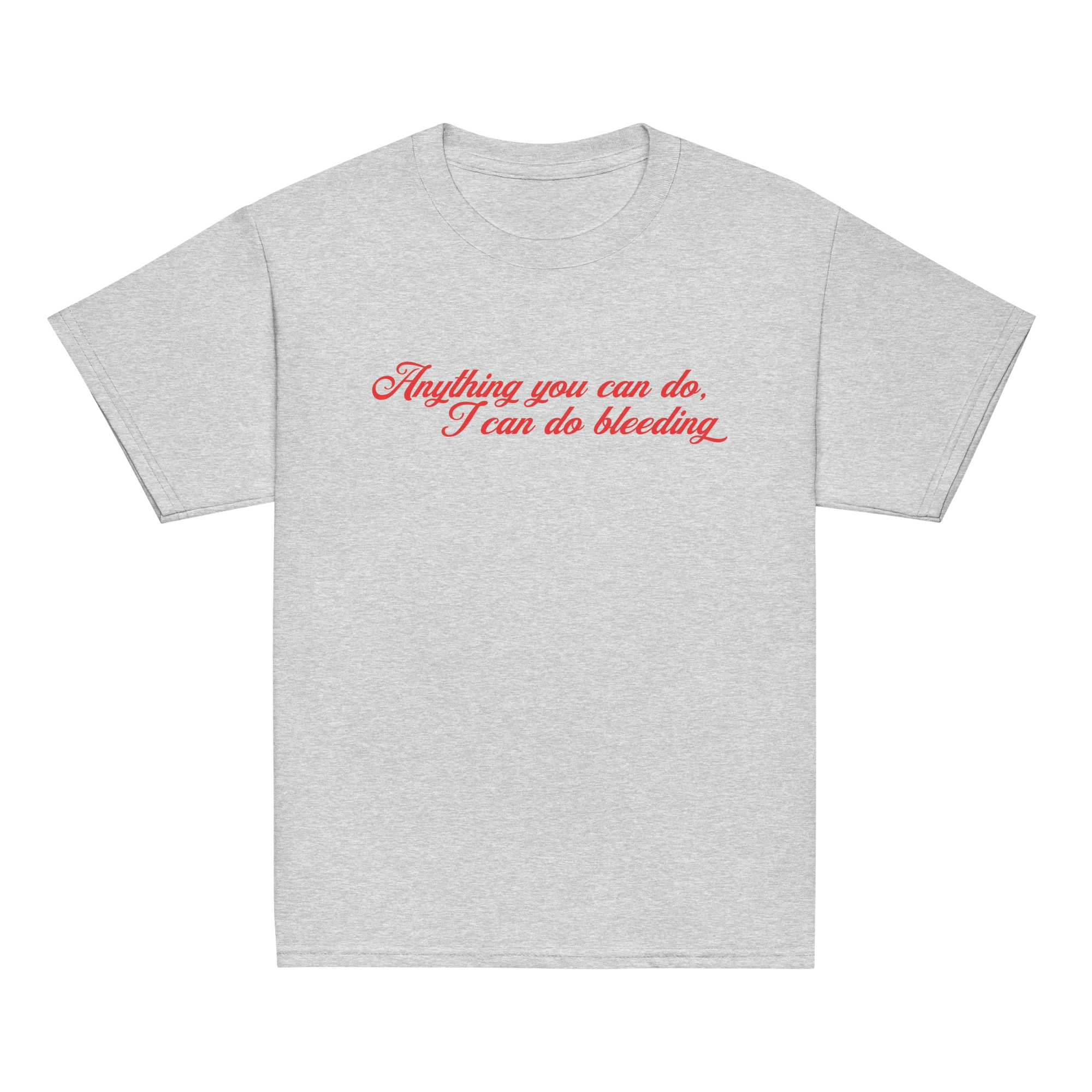 Anything You Can Do, I Can Do Bleeding Feminist Baby Tee - Image 8