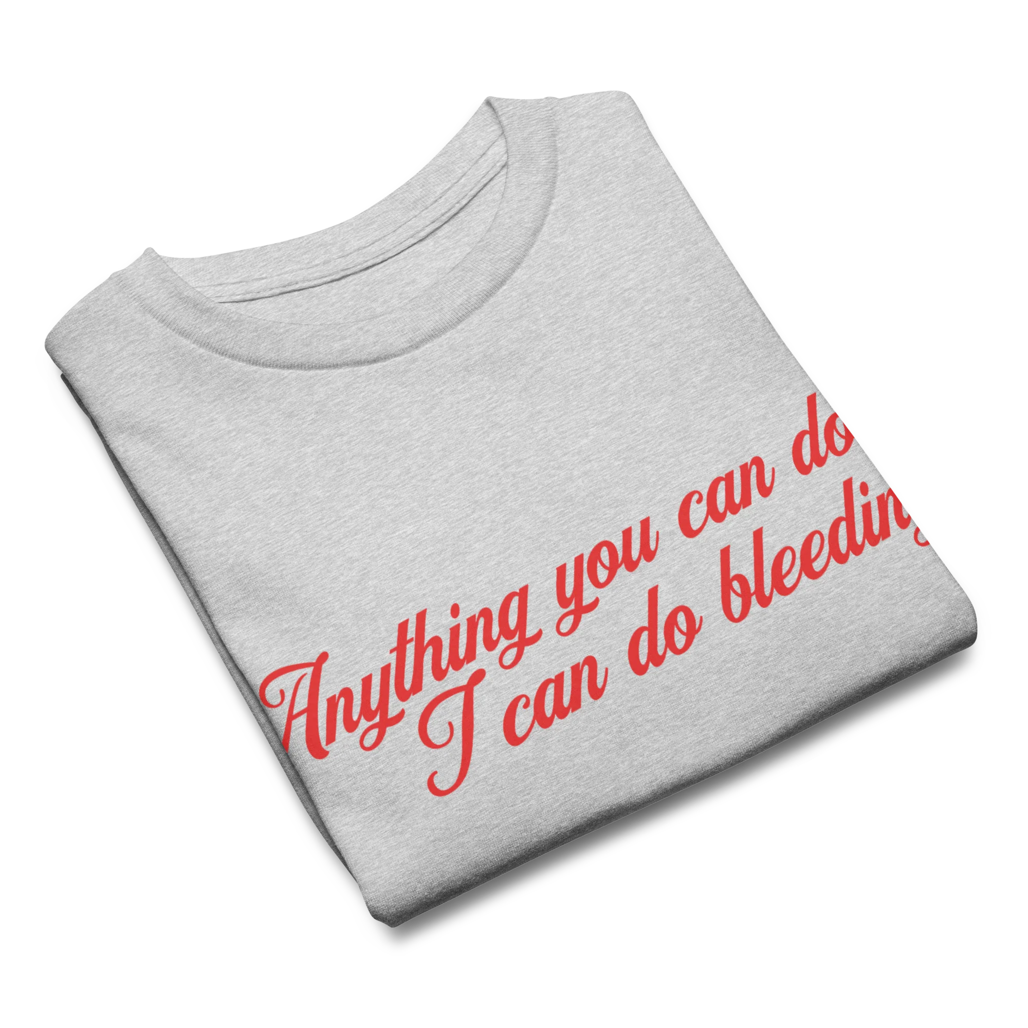 Anything You Can Do, I Can Do Bleeding Feminist Baby Tee - Image 9