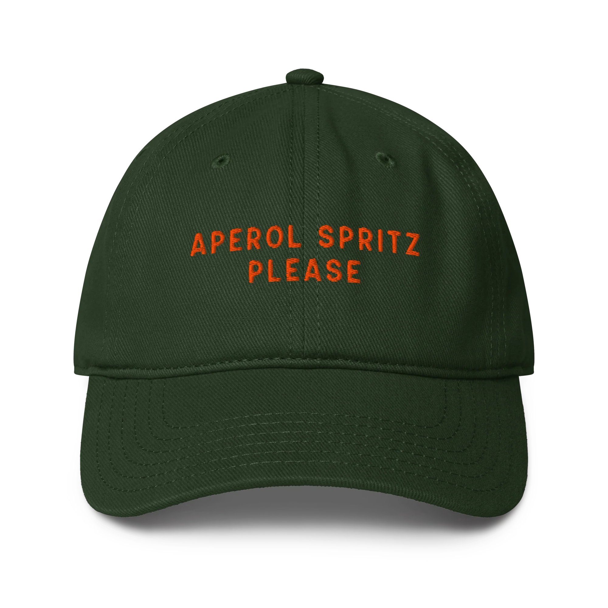 Aperol Spritz Please Cocktail Embroidered Baseball Cap - Image 4