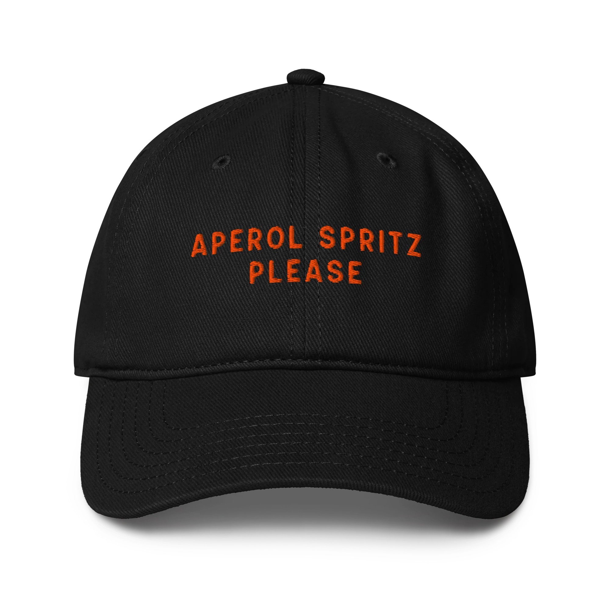 Aperol Spritz Please Cocktail Embroidered Baseball Cap - Image 8