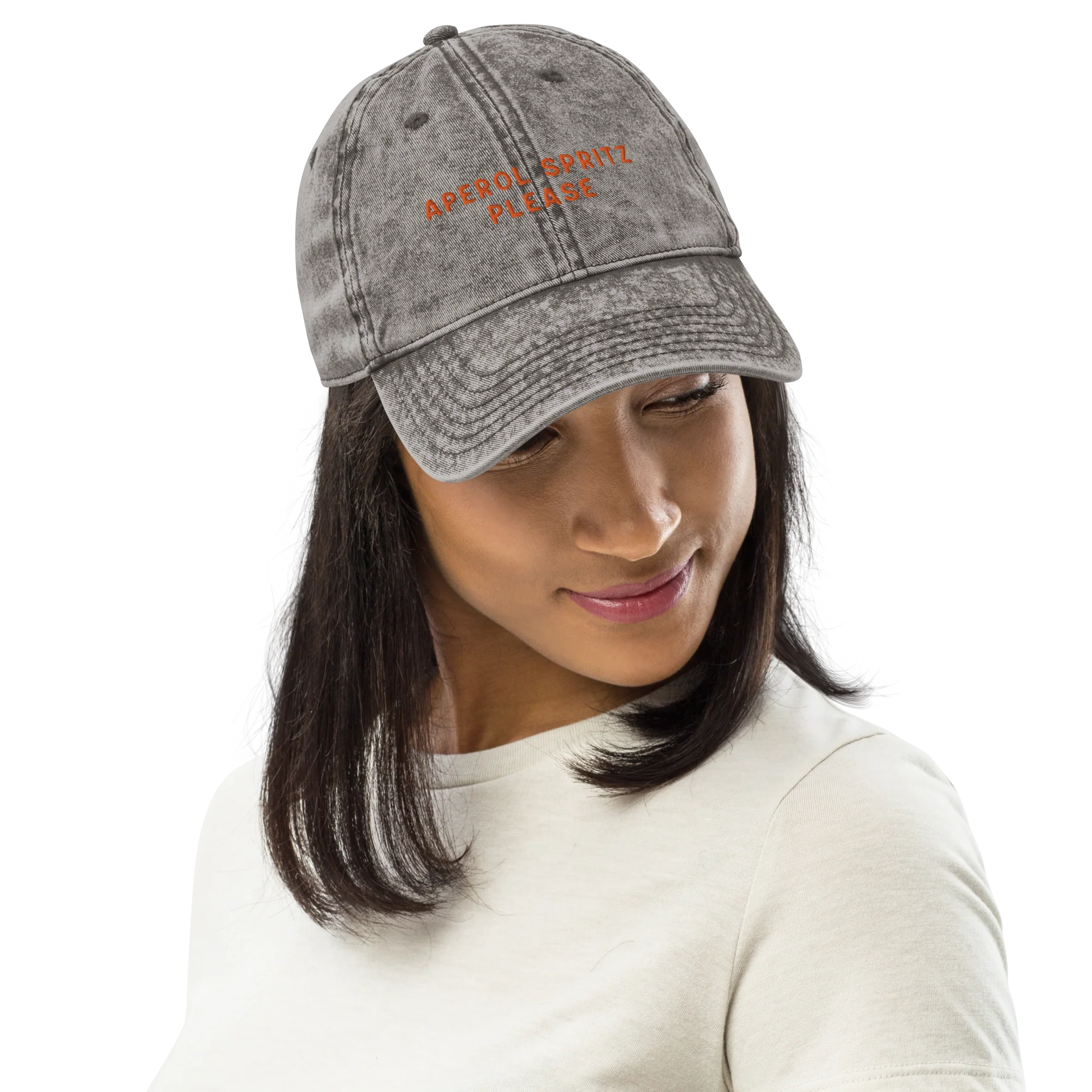 Aperol Spritz Please Embroidered Vintage Cap - Image 10