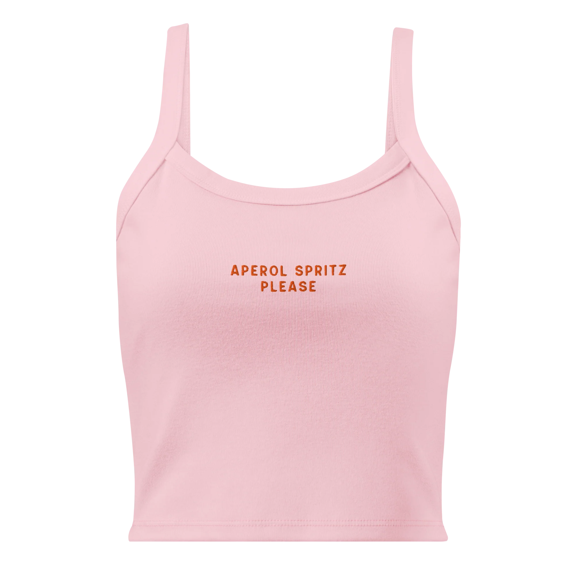 Aperol Spritz Please Rib Embroidered Tank Top - Image 6