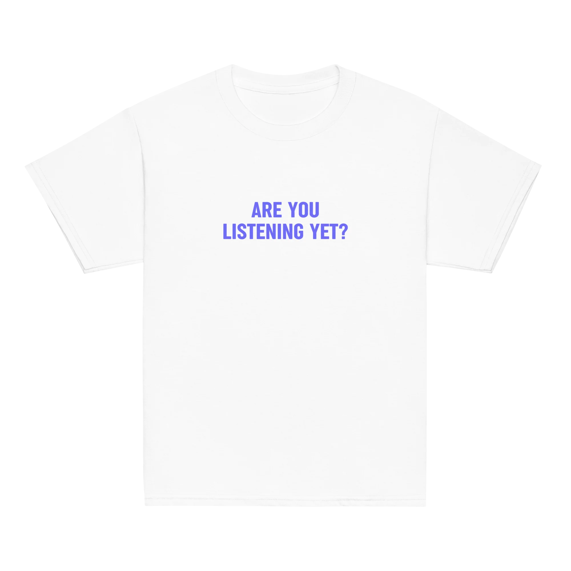 Are You Listening Yet KATTDO Baby Tee - Image 3