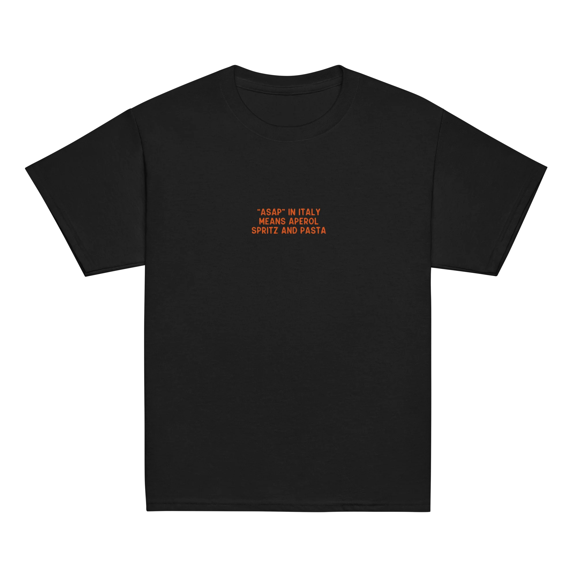 ASAP Italy Aperol Spritz and Pasta Embroidered Baby Tee - Image 10