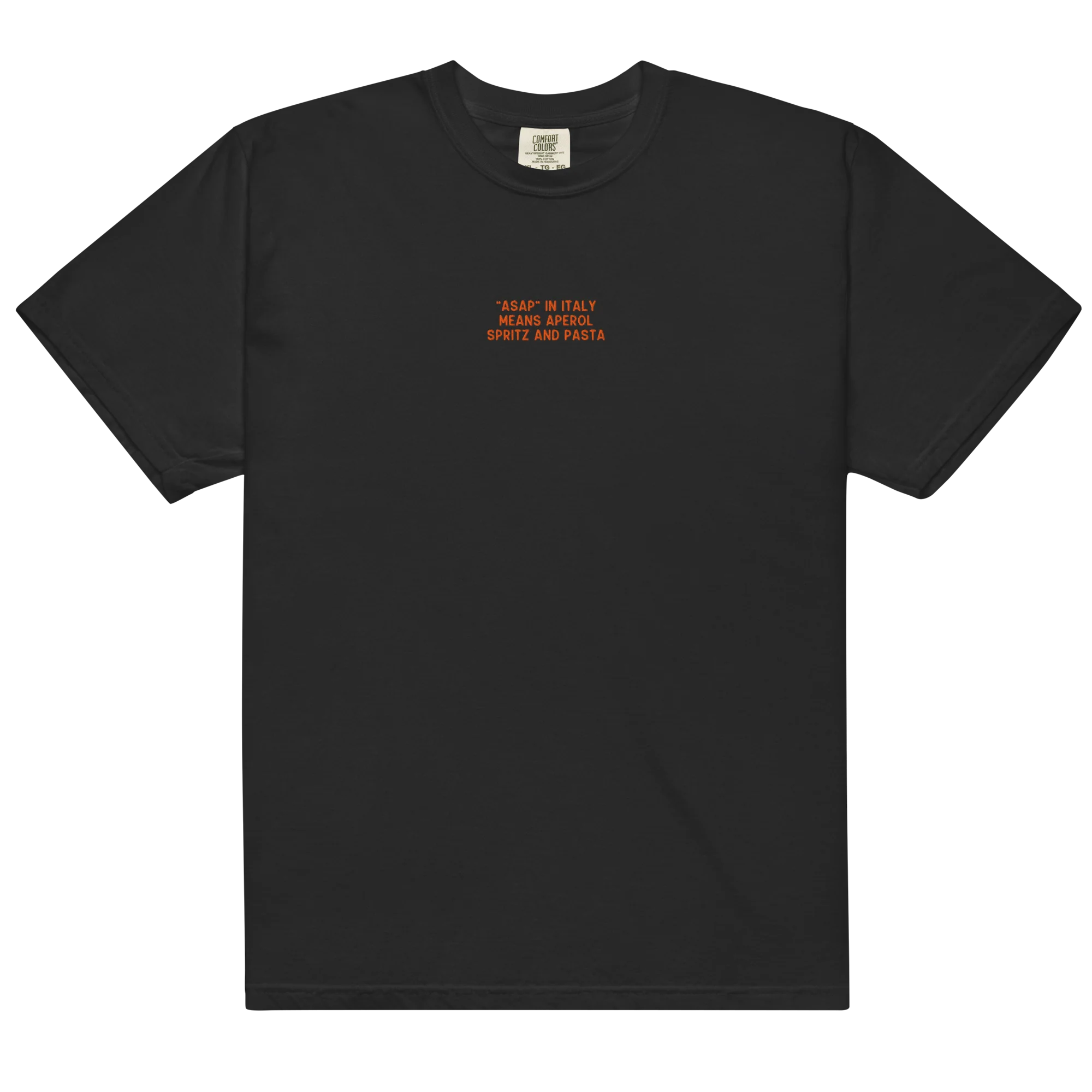 ASAP Italy Aperol Spritz and Pasta Embroidered Classic T-Shirt - Image 12