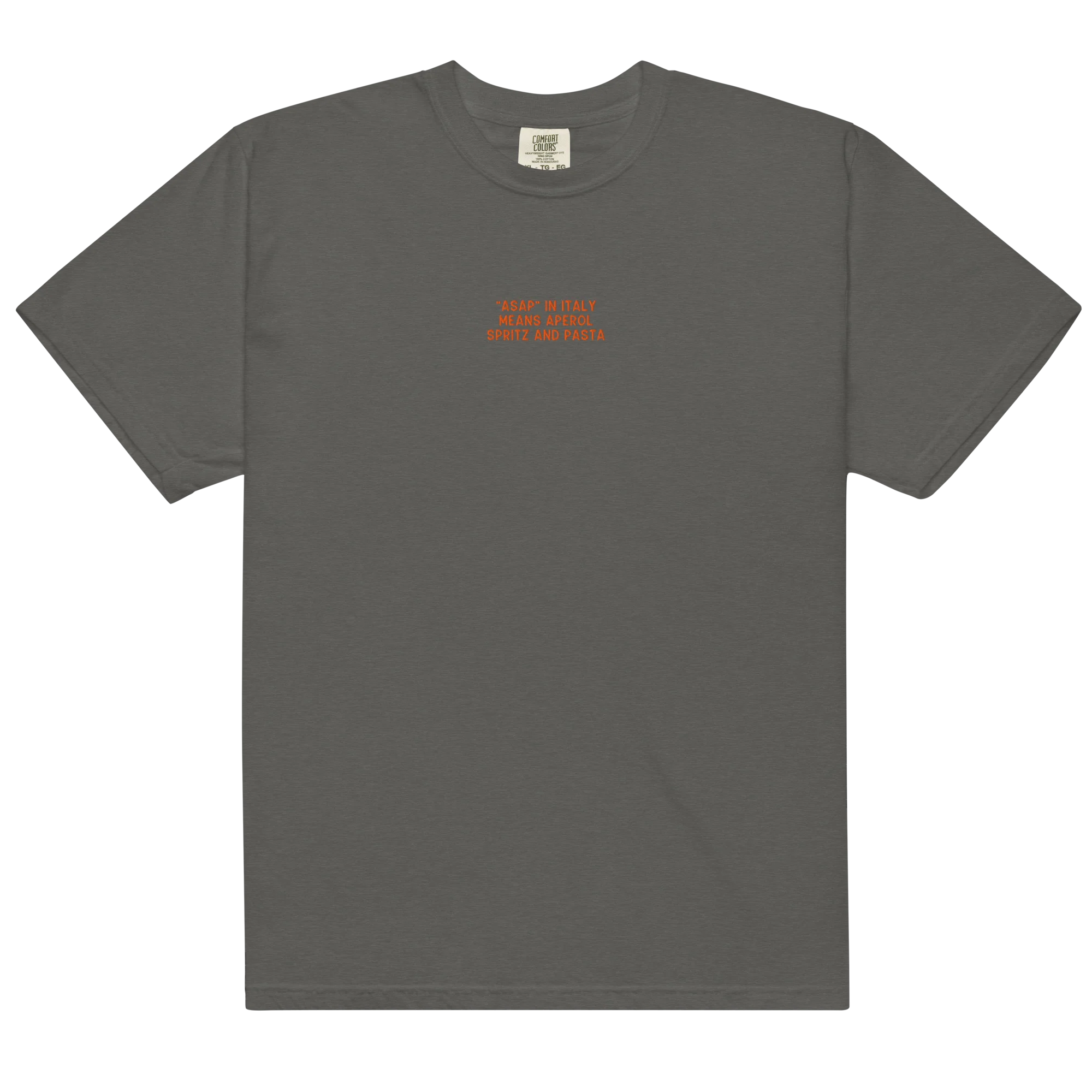 ASAP Italy Aperol Spritz and Pasta Embroidered Classic T-Shirt - Image 13