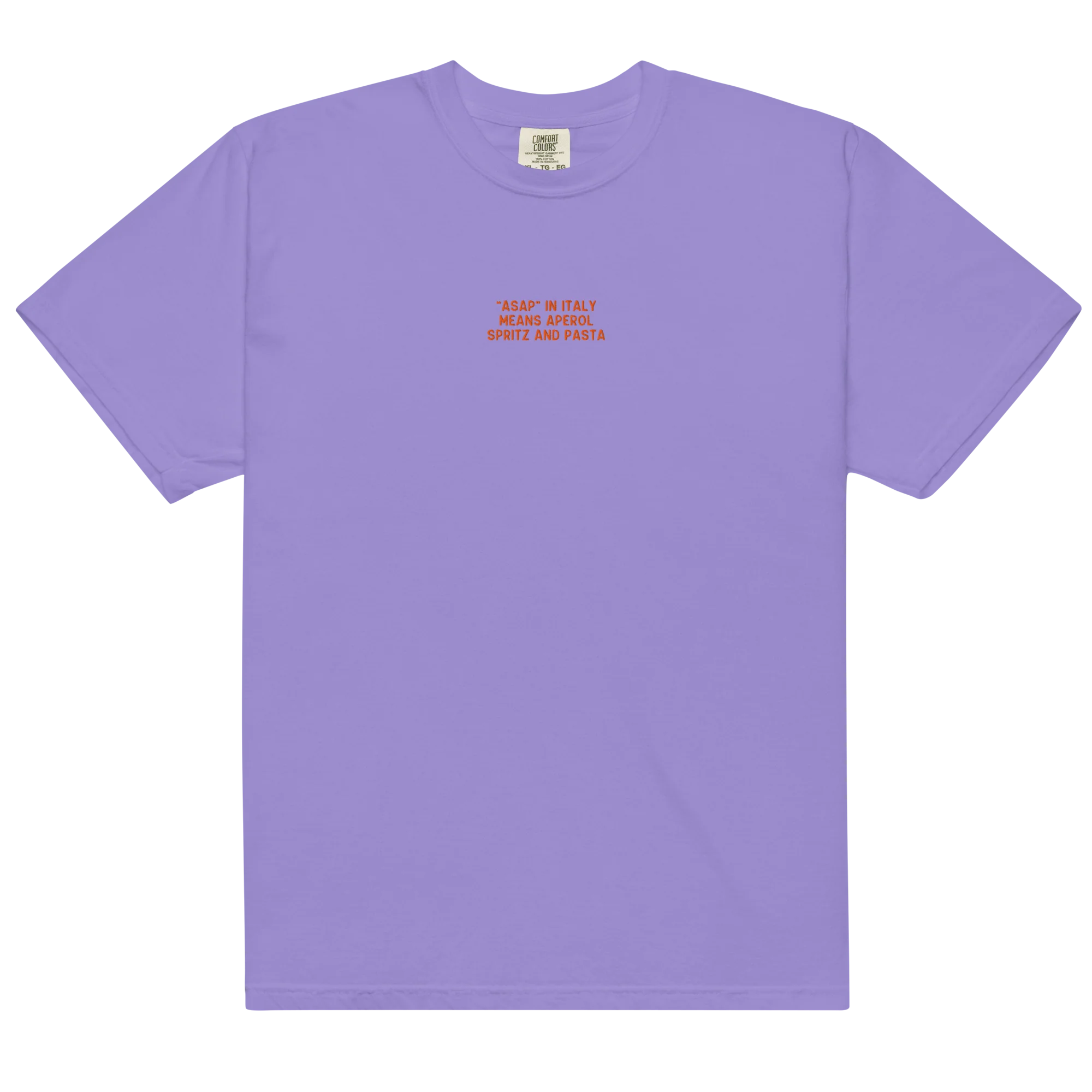 ASAP Italy Aperol Spritz and Pasta Embroidered Classic T-Shirt - Image 8