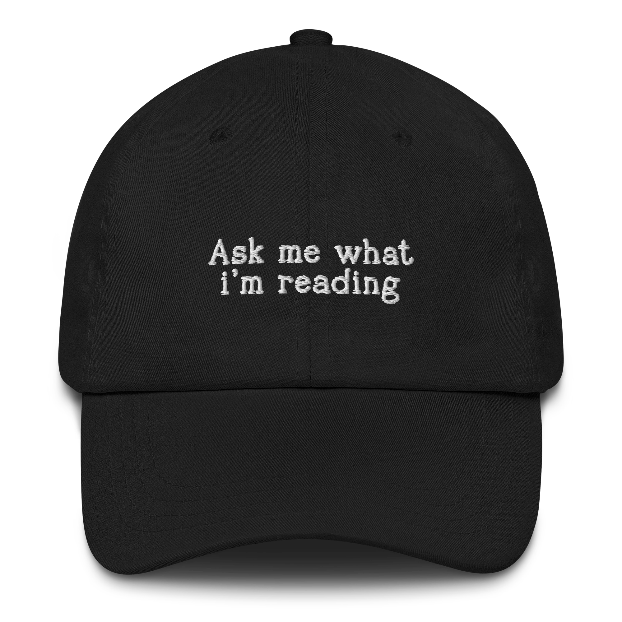 Ask Me What I’m Reading Embroidered Cap - Image 7