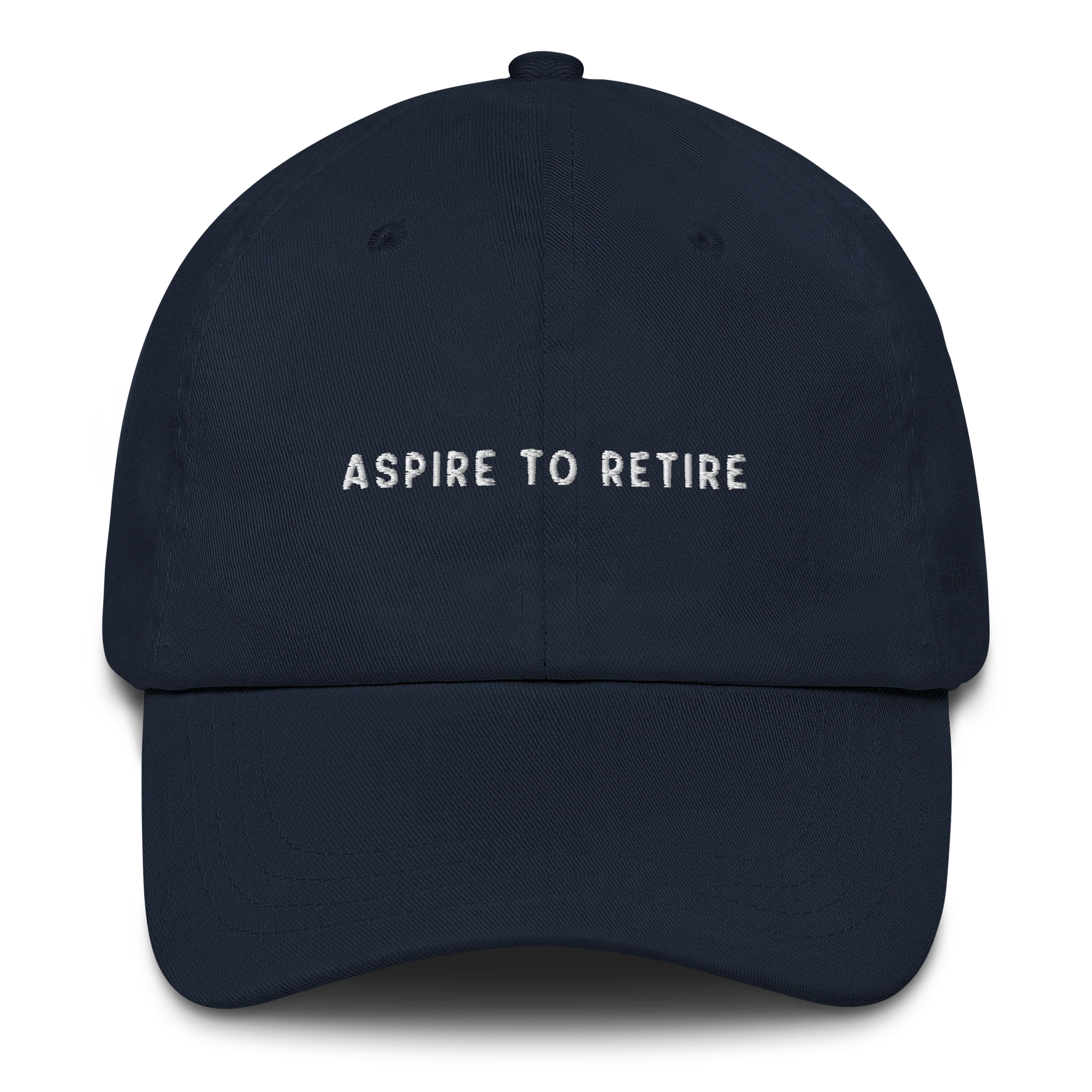 Aspire to Retire Embroidered Cap