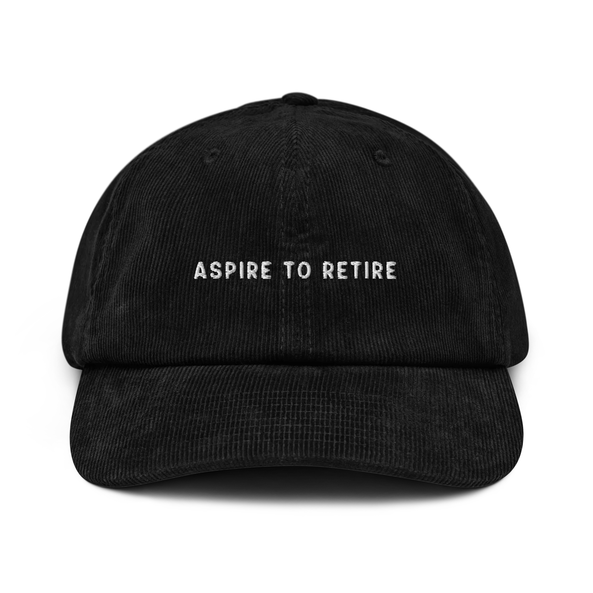 Aspire to Retire Embroidered Corduroy Hat - Image 4