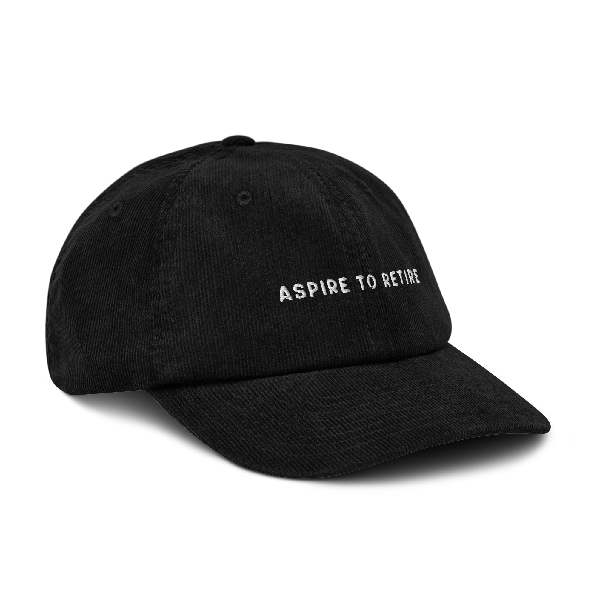 Aspire to Retire Embroidered Corduroy Hat - Image 5