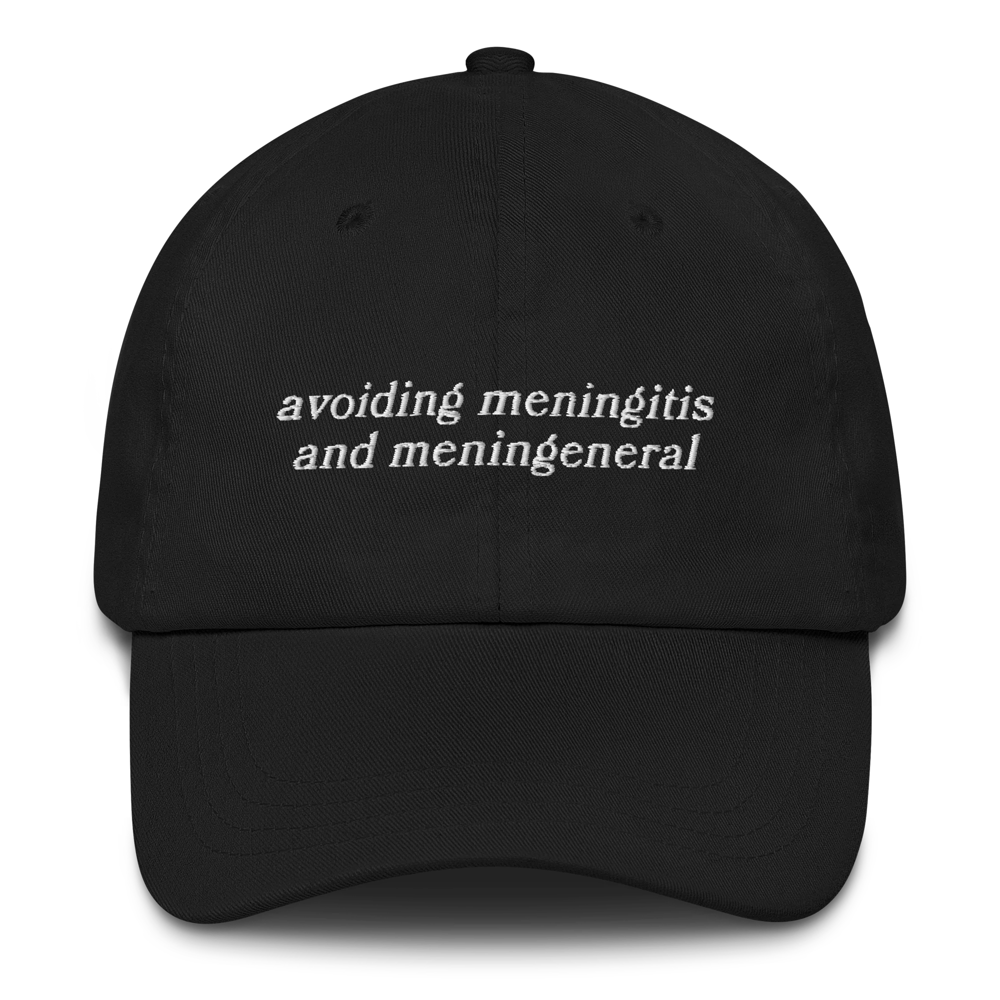 Avoiding Meningitis and Meningeneral Embroidered Cap - Image 9