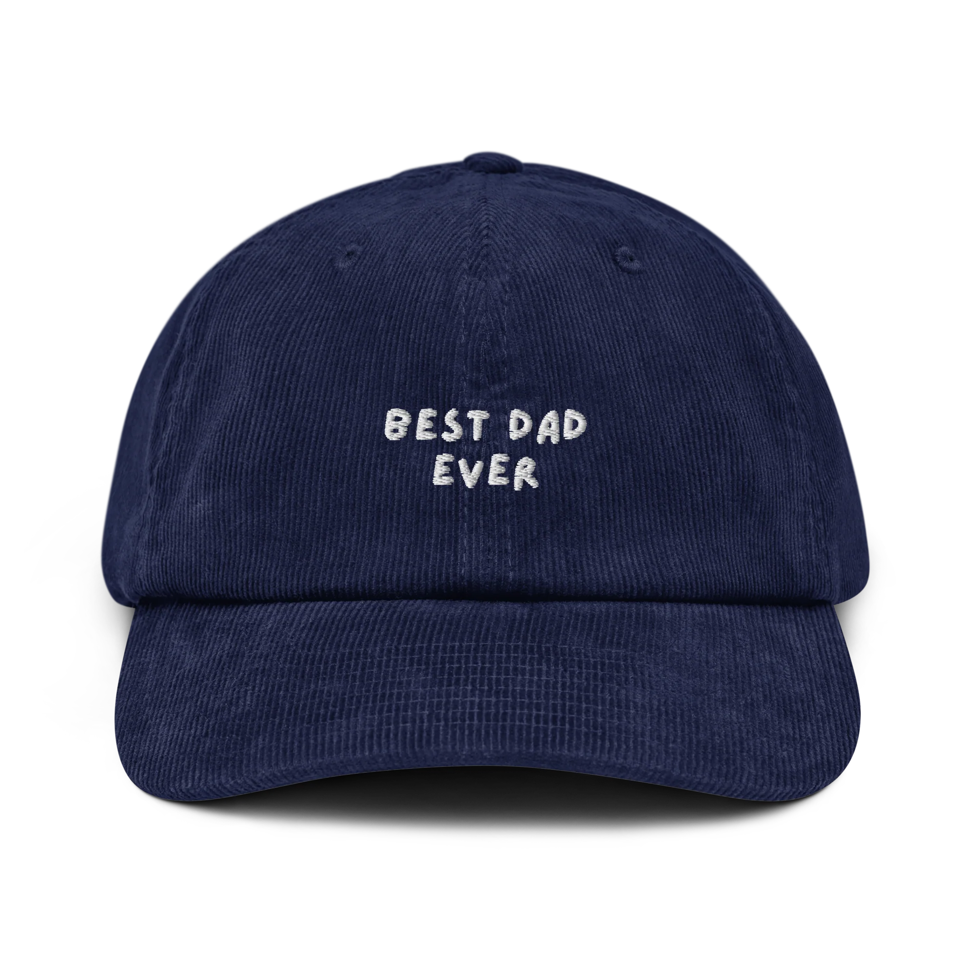 Best Dad Ever Embroidered Corduroy Hat