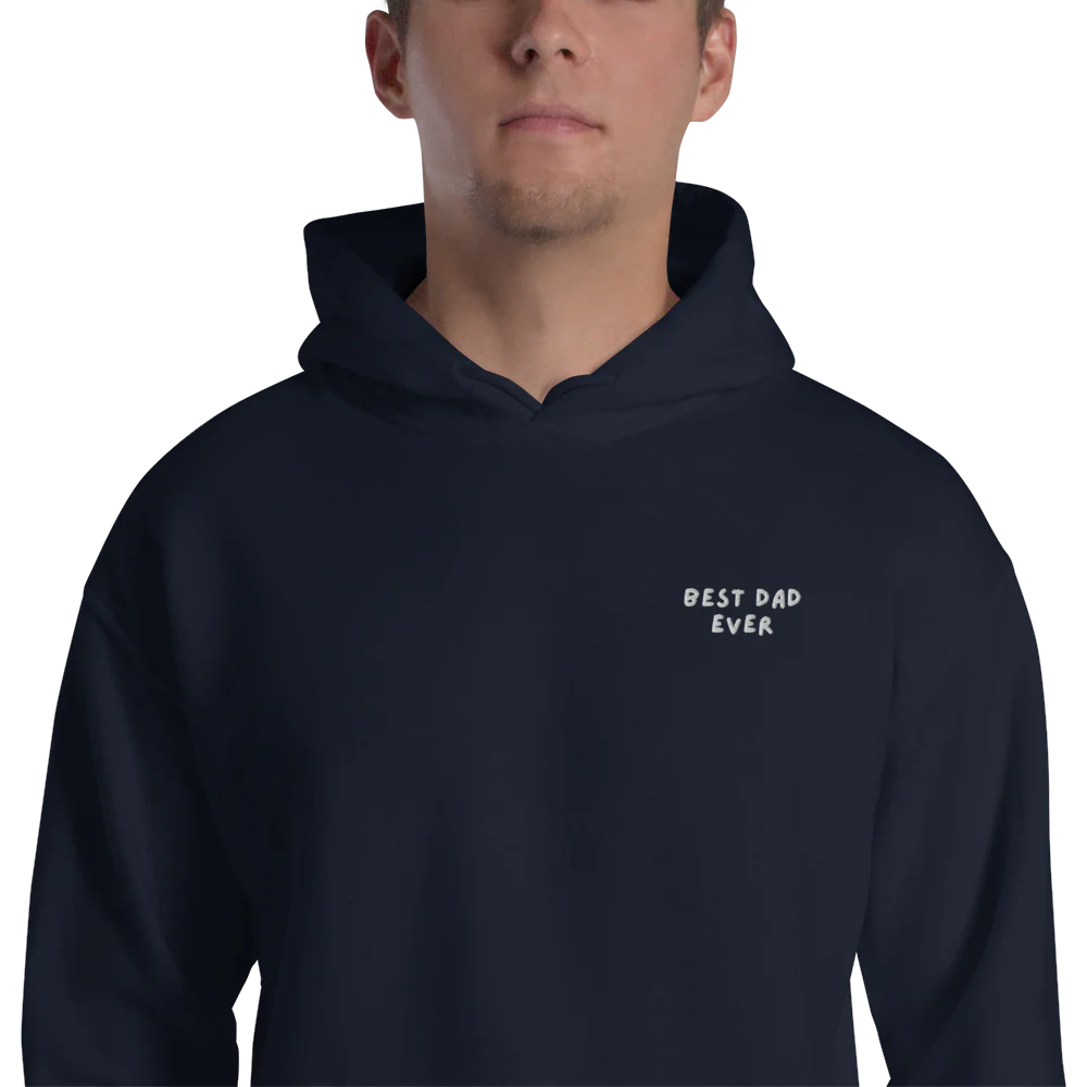 Best Dad Ever Embroidered Hoodie - Image 10