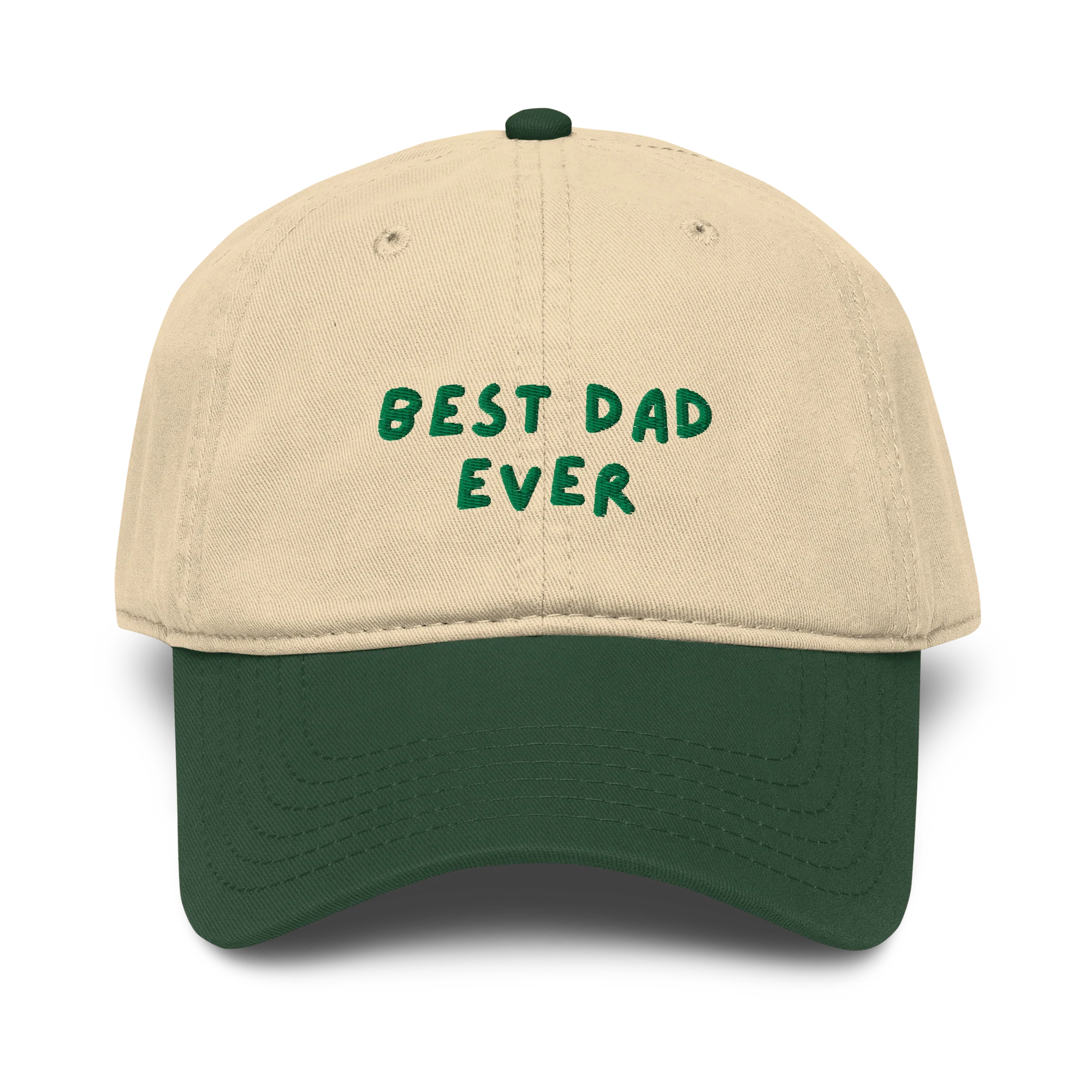 Best Dad Ever Embroidered Vintage Wash Baseball Cap - Image 3
