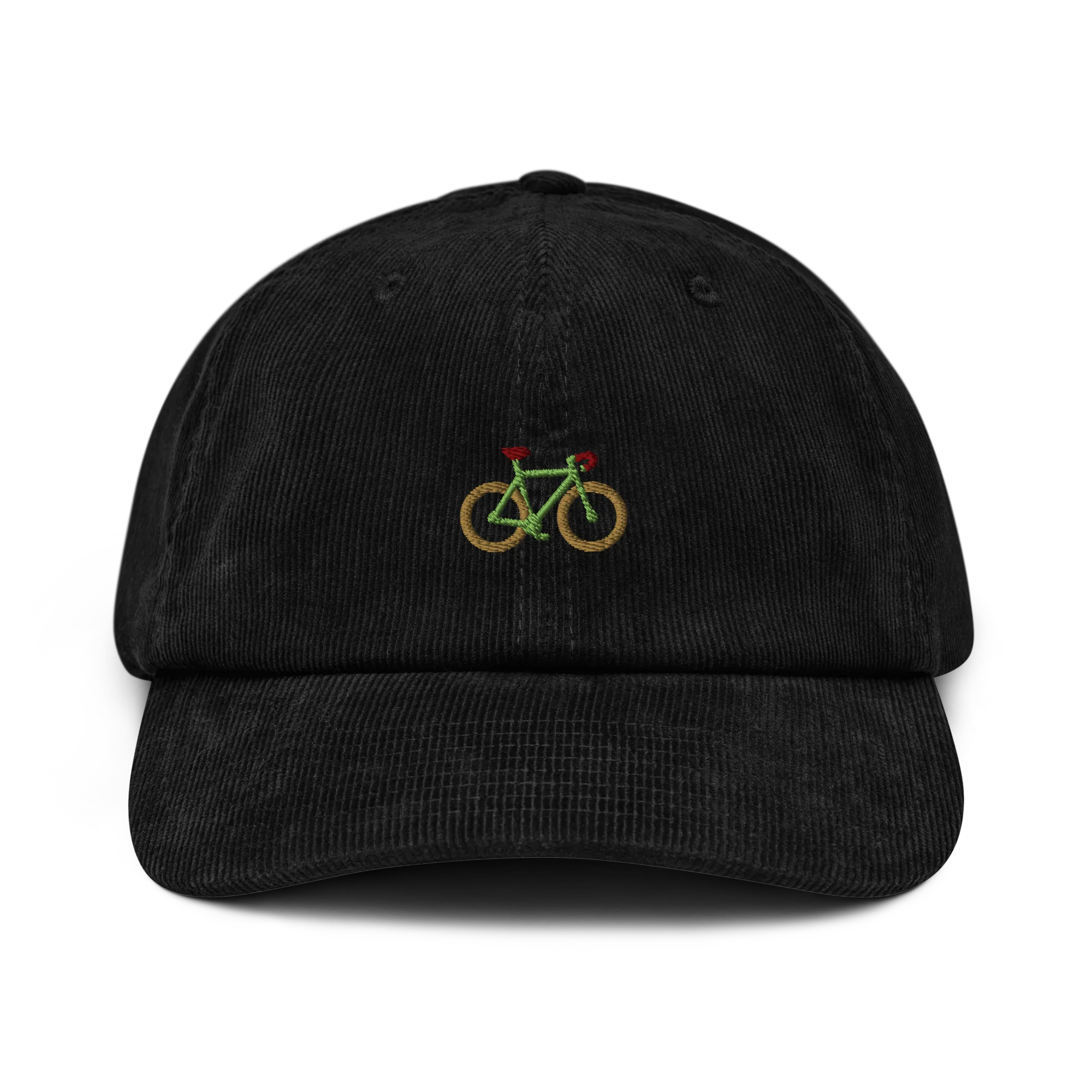 Bicycle Cyclist Embroidered Corduroy Hat - Image 10