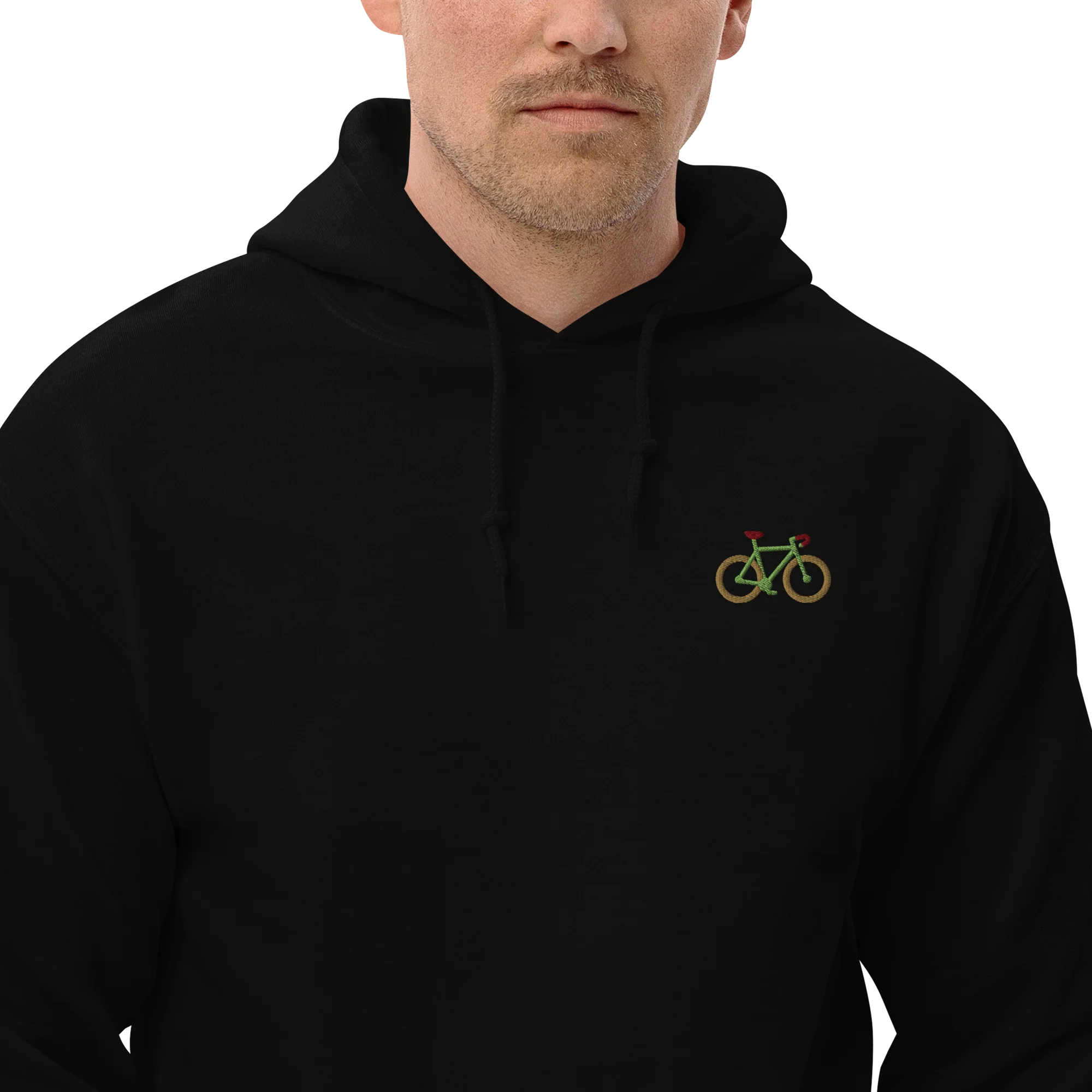 Bicycle Cyclist Embroidered Hoodie - Image 11