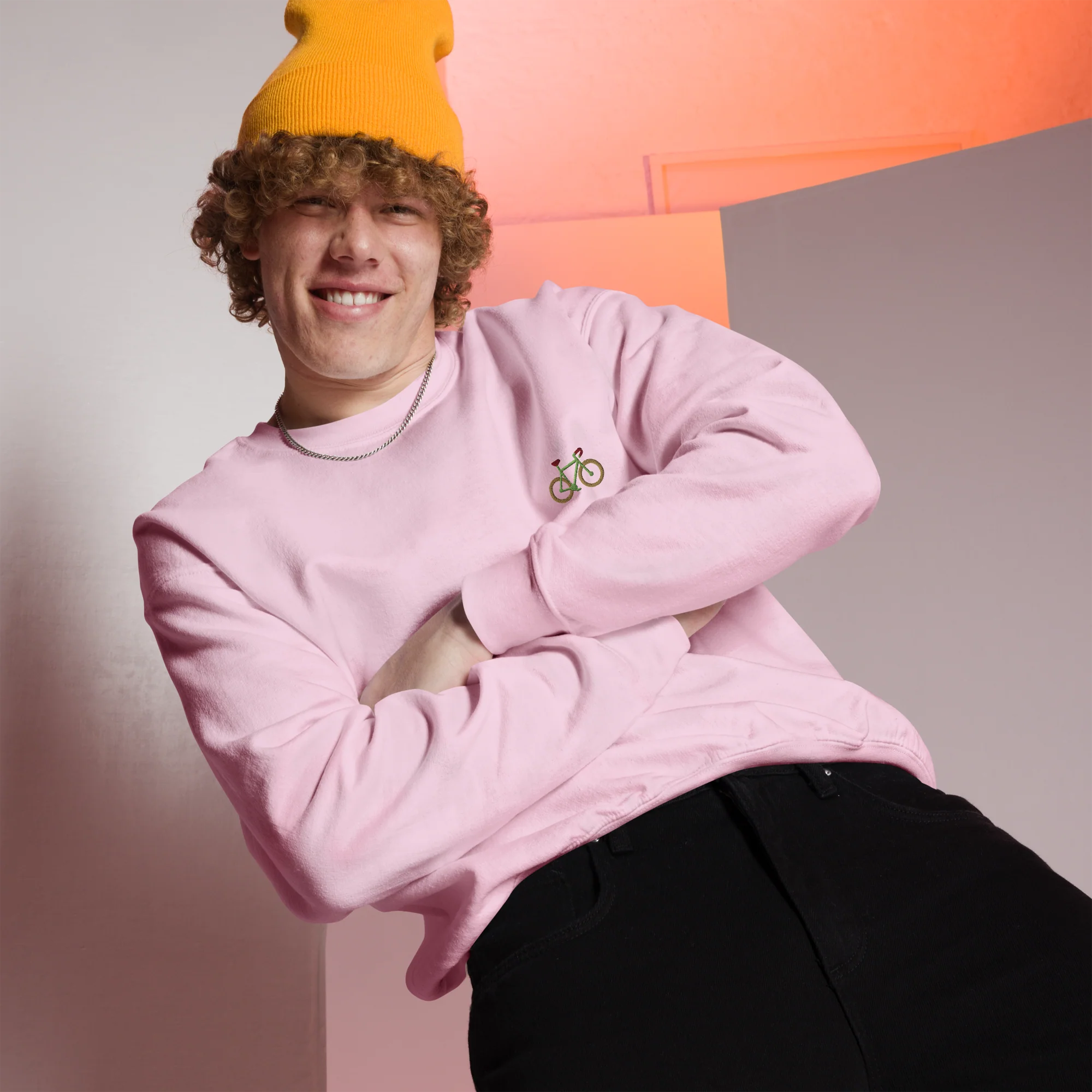 Bicycle Cyclist Embroidered Sweatshirt - Image 7