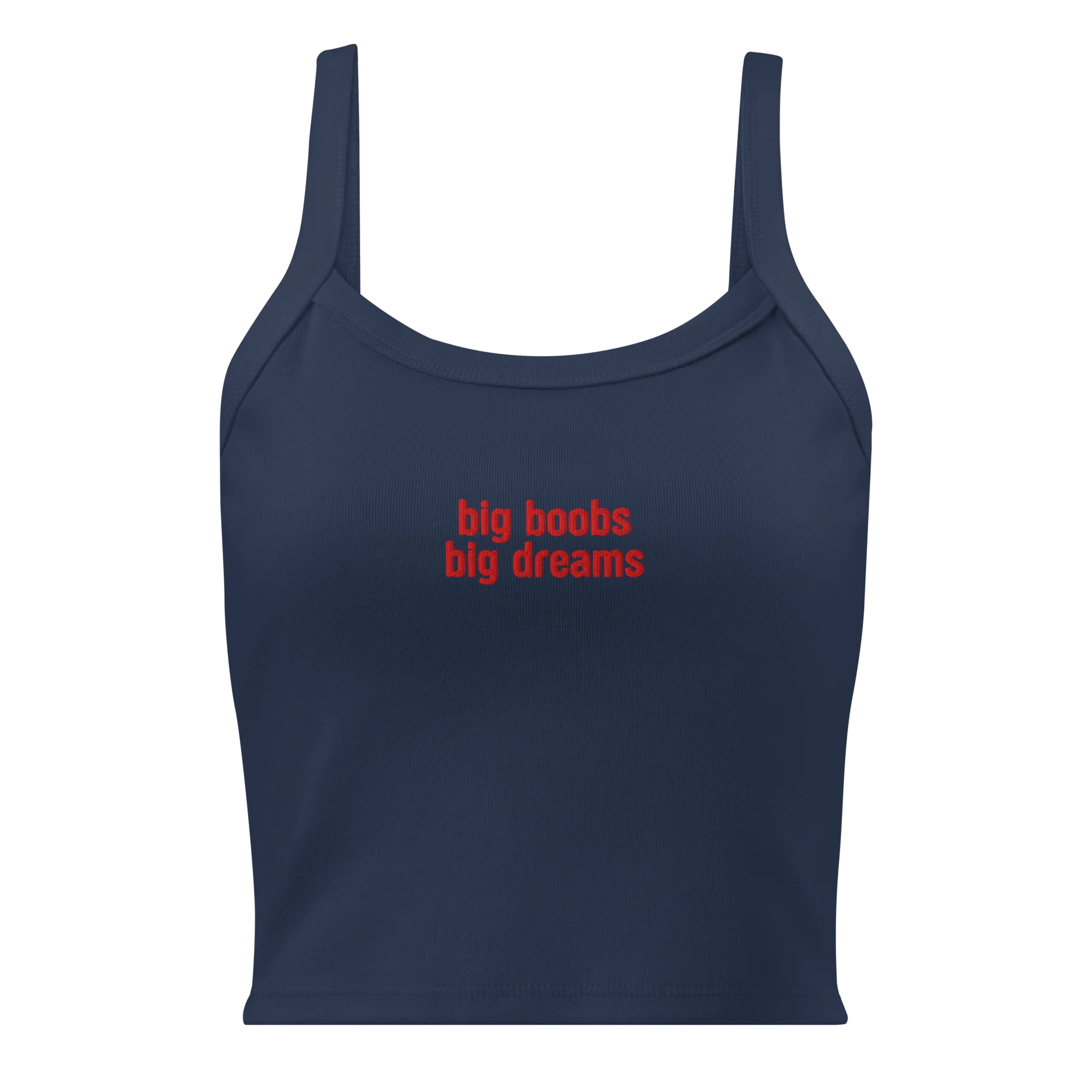 Big Boobs Big Dreams Rib Embroidered Tank Top - Image 6