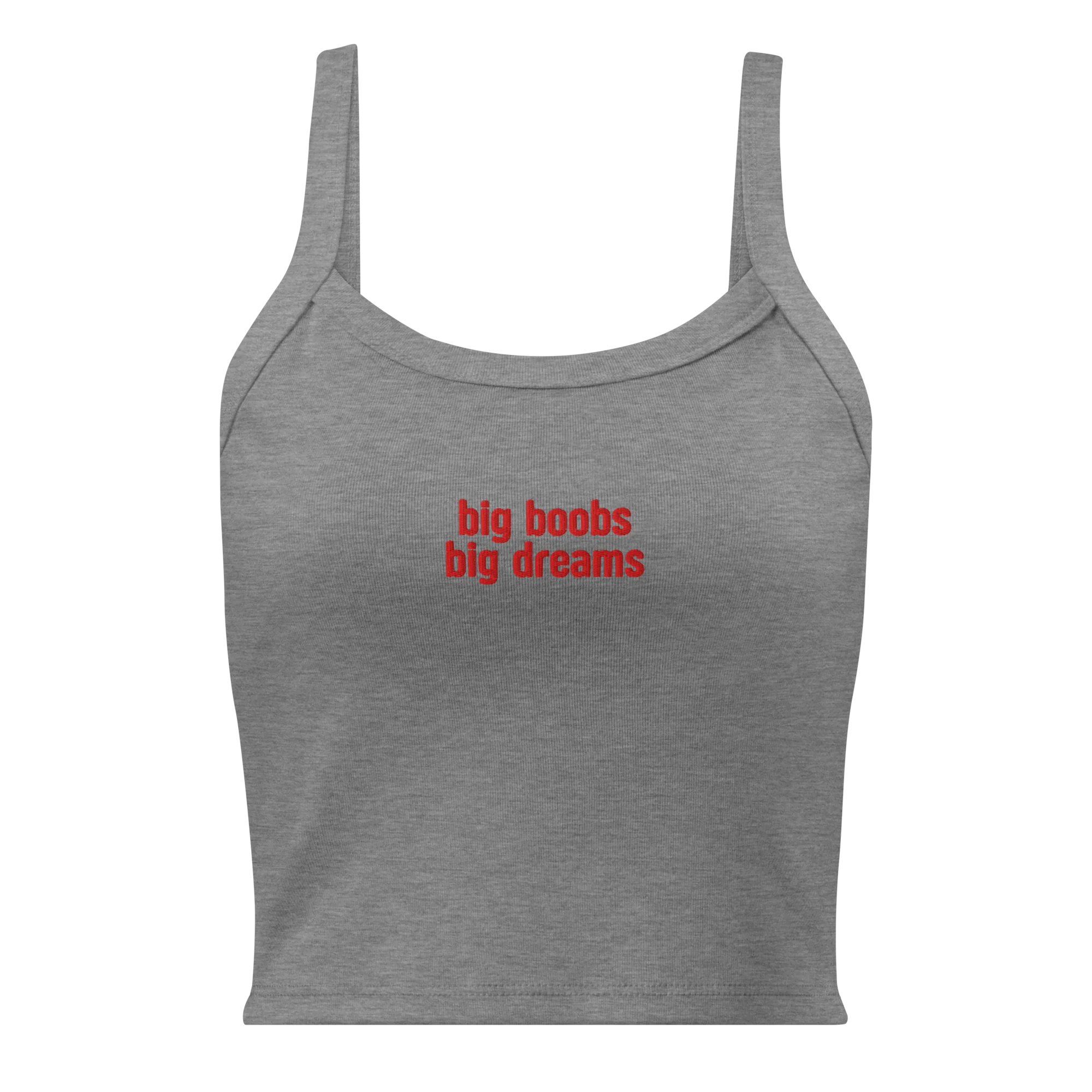Big Boobs Big Dreams Rib Embroidered Tank Top - Image 8