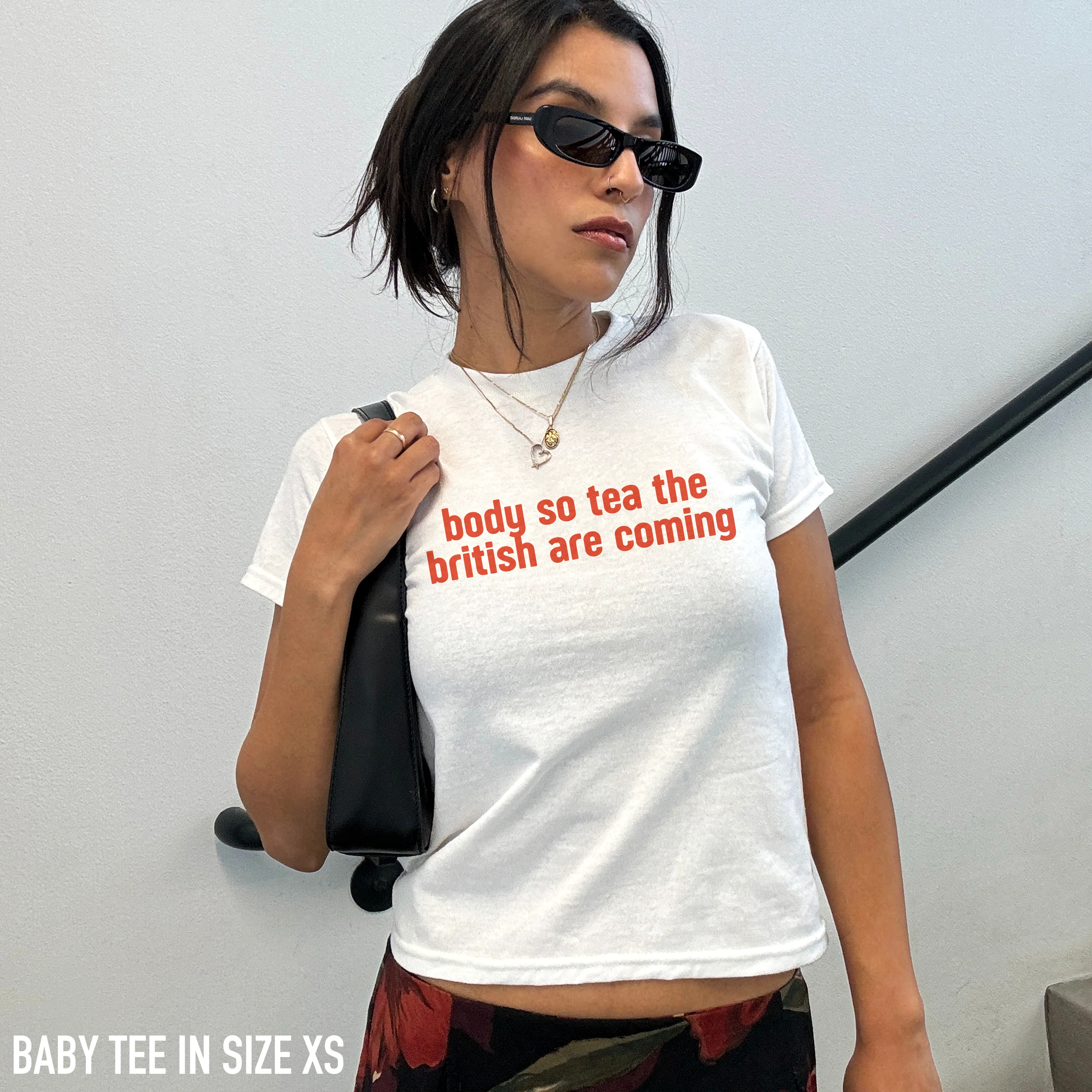 Body So Tea British Are Coming Baby Tee - Image 2
