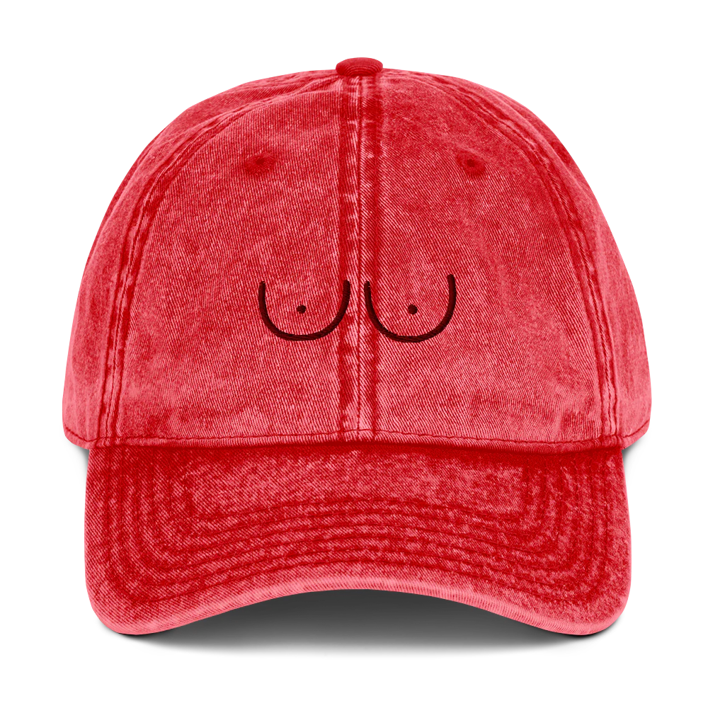Boobs Feminist Embroidered Vintage Cap - Image 5