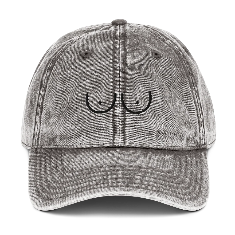Boobs Feminist Embroidered Vintage Cap - Image 6