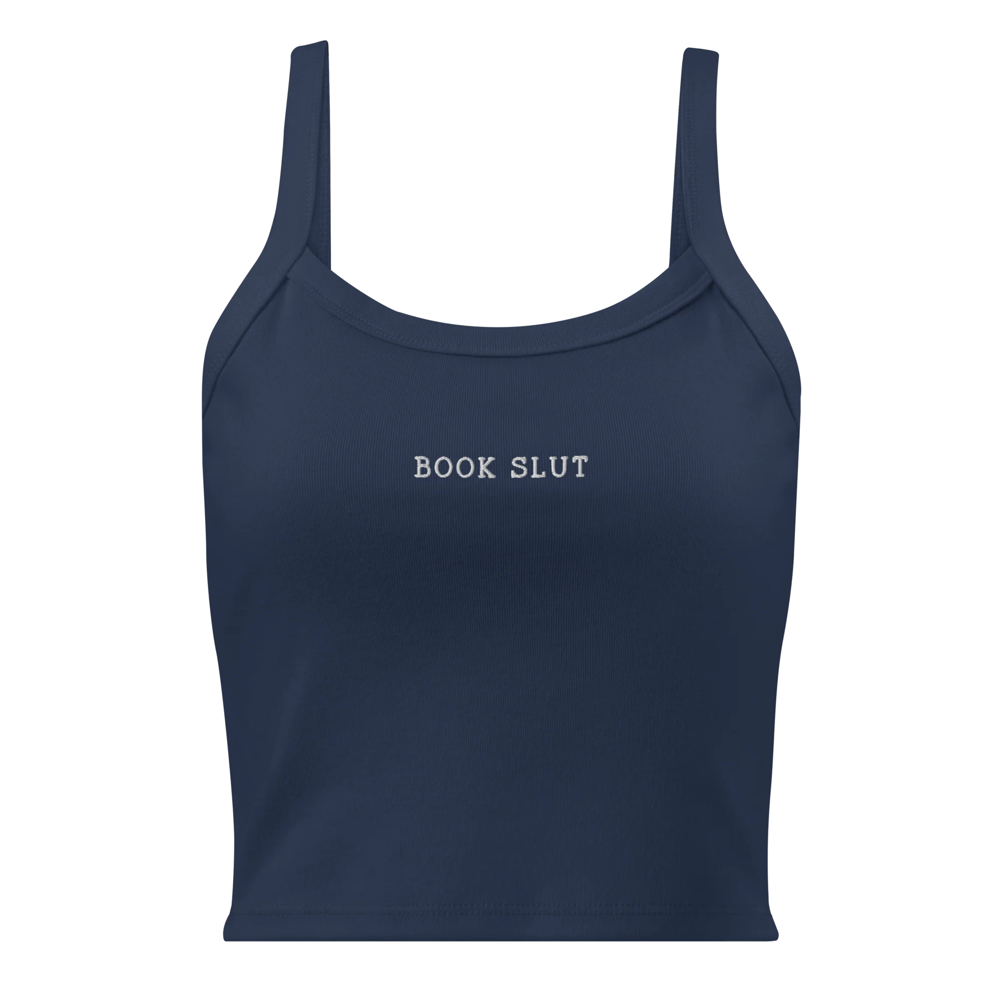 Book Slut Rib Embroidered Tank Top - Image 7