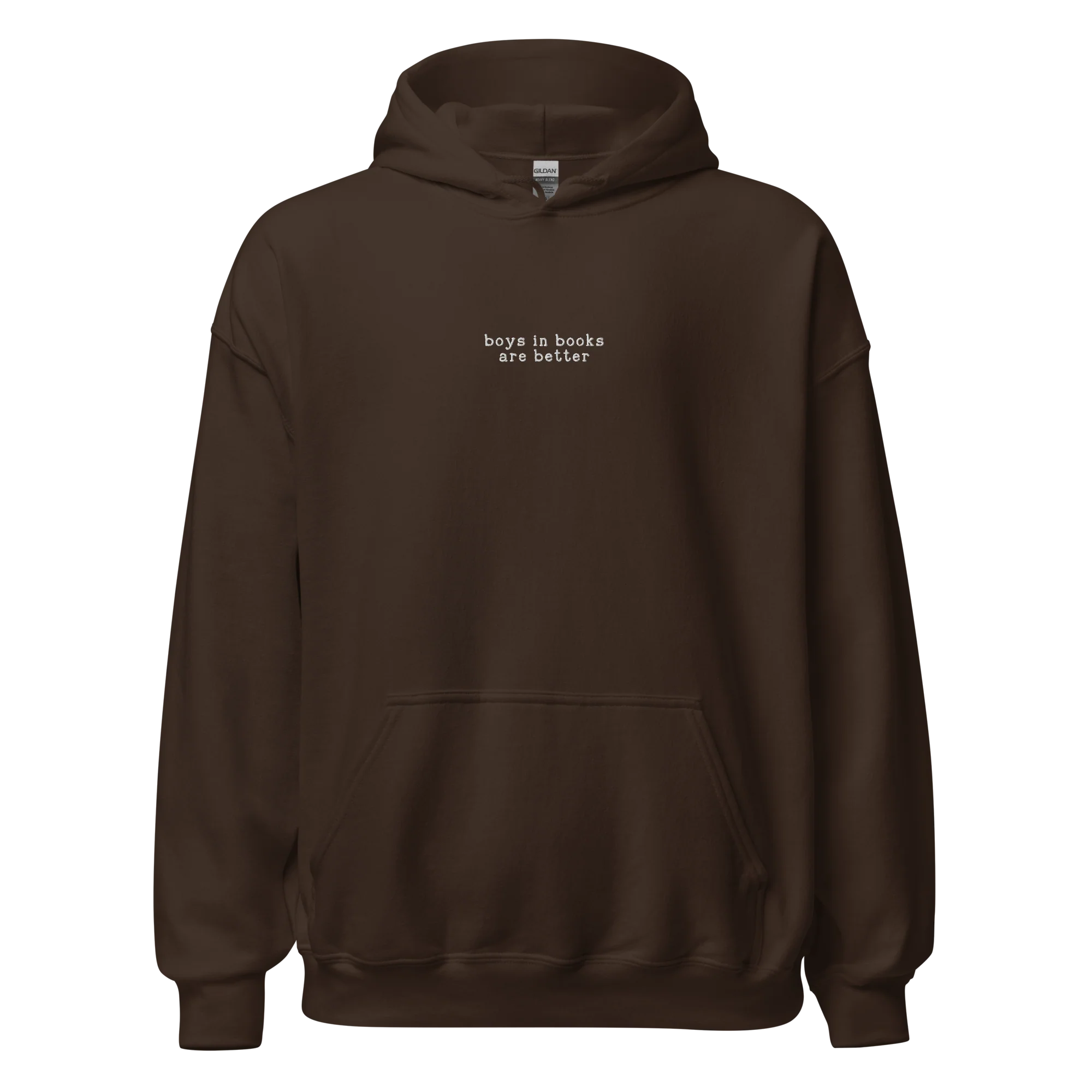 Boys in Books are Better Embroidered Hoodie - Image 3
