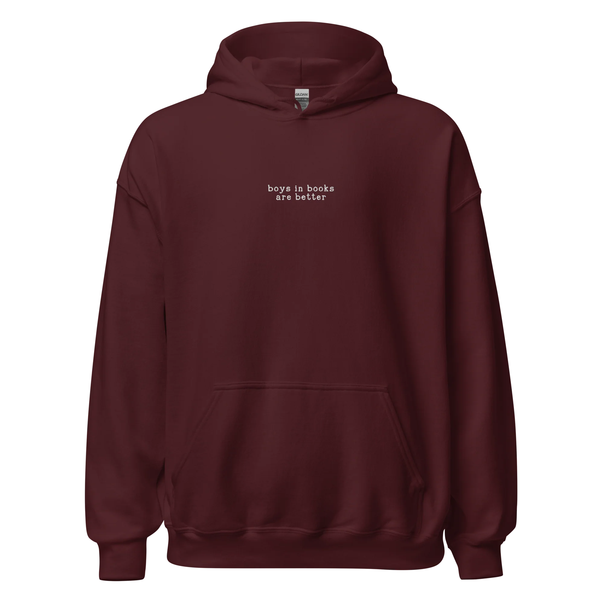 Boys in Books are Better Embroidered Hoodie - Image 9