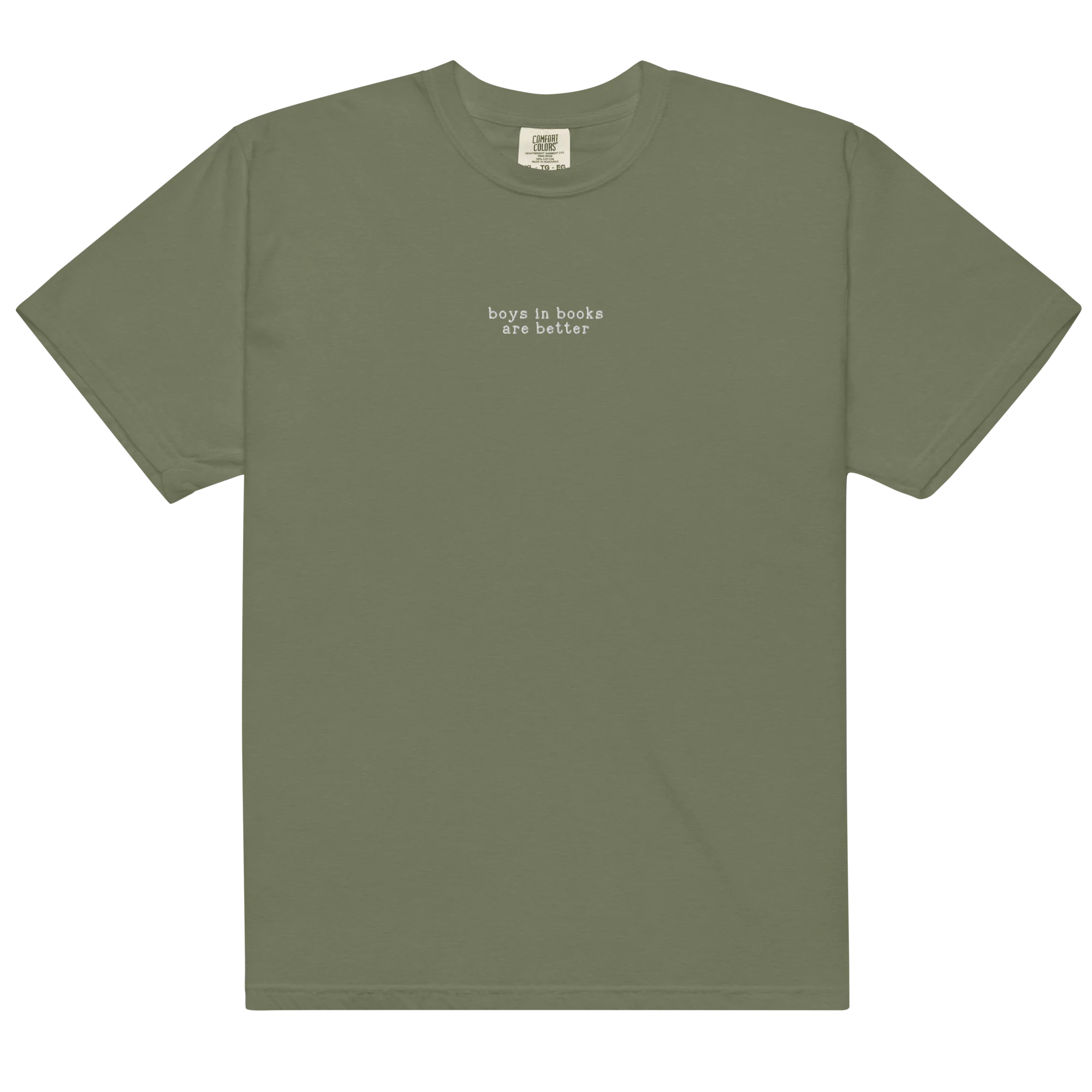 Boys in Books are Better Embroidered Classic T-Shirt - Image 13