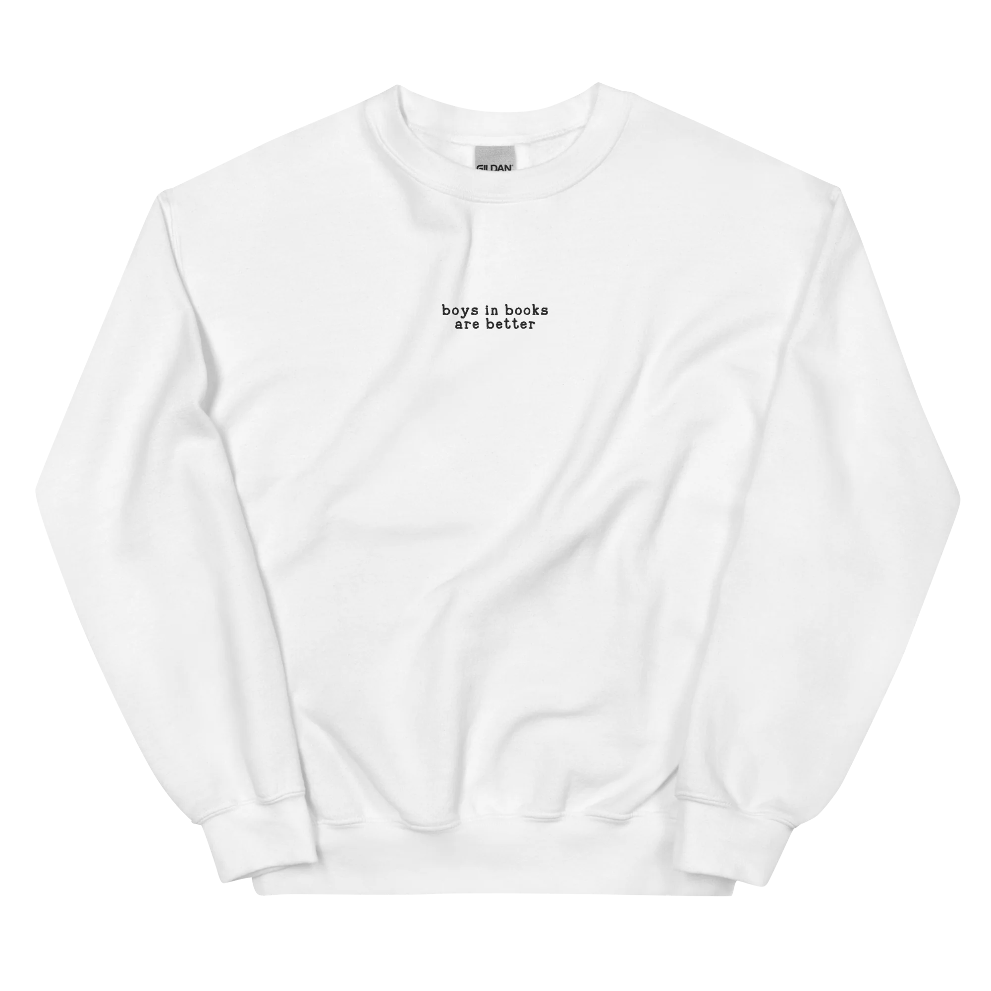 Boys in Books are Better Embroidered Sweatshirt - Image 11