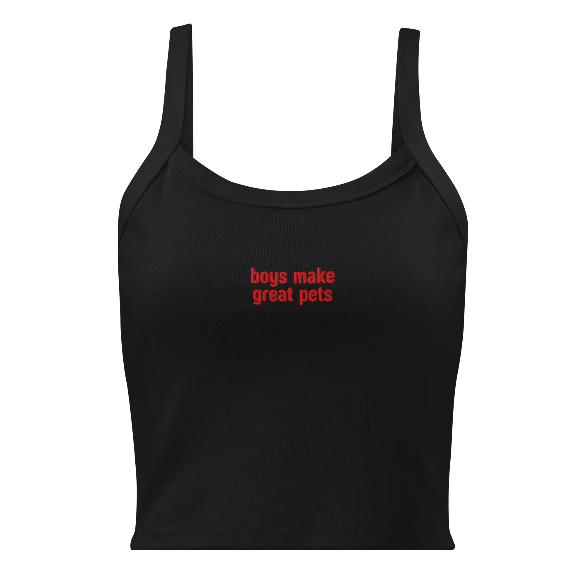 Boys Make Great Pets Rib Embroidered Tank Top - Image 4