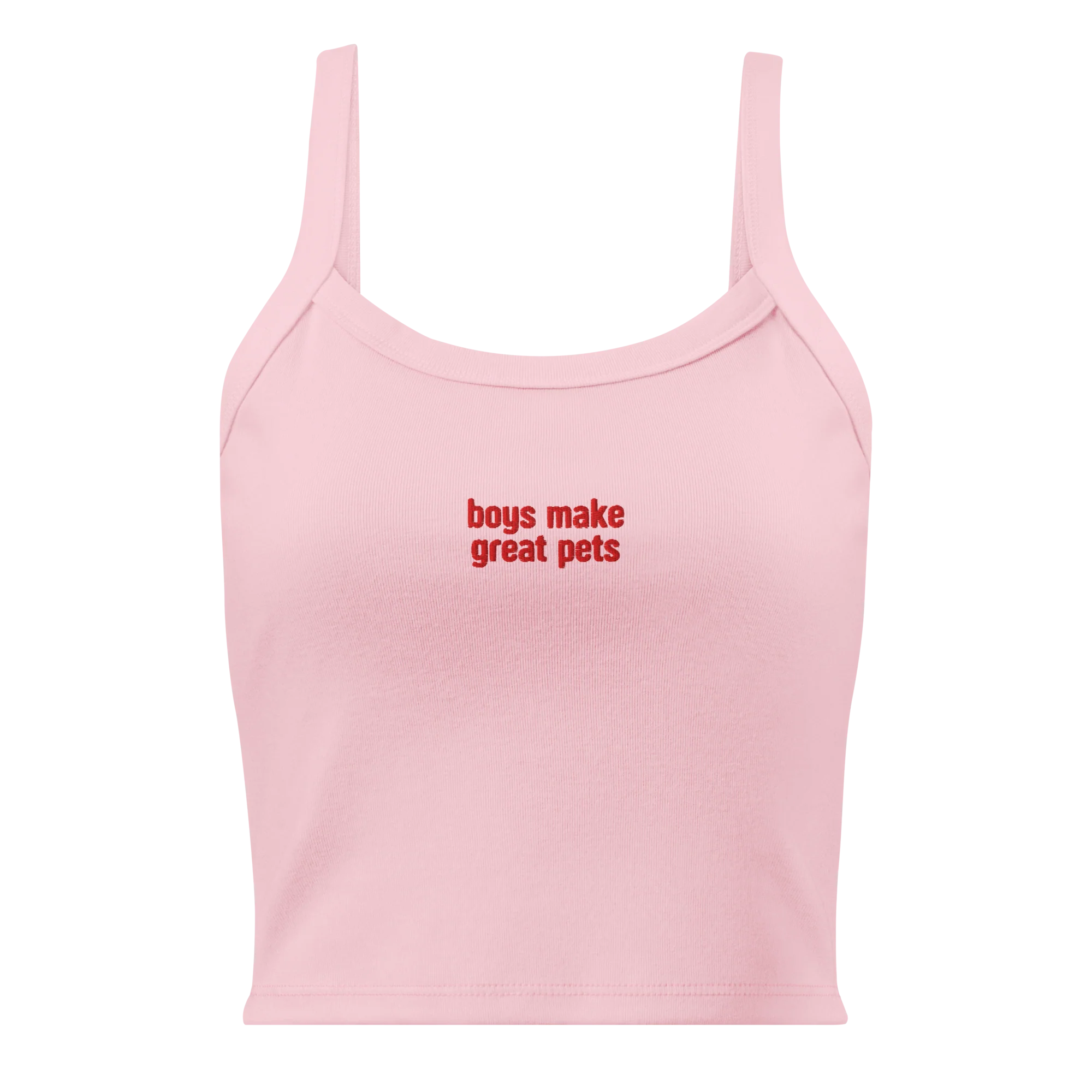 Boys Make Great Pets Rib Embroidered Tank Top - Image 5
