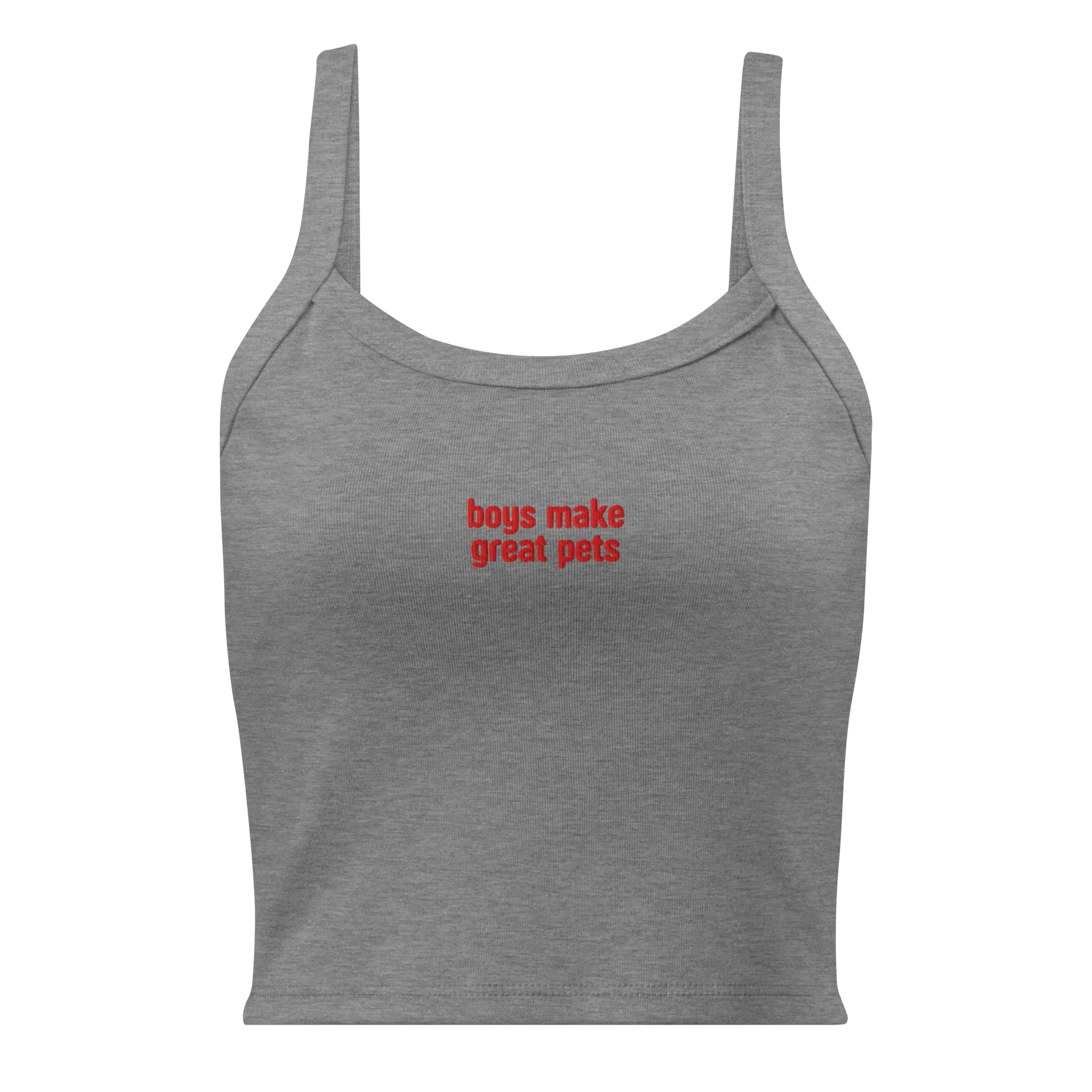 Boys Make Great Pets Rib Embroidered Tank Top - Image 8