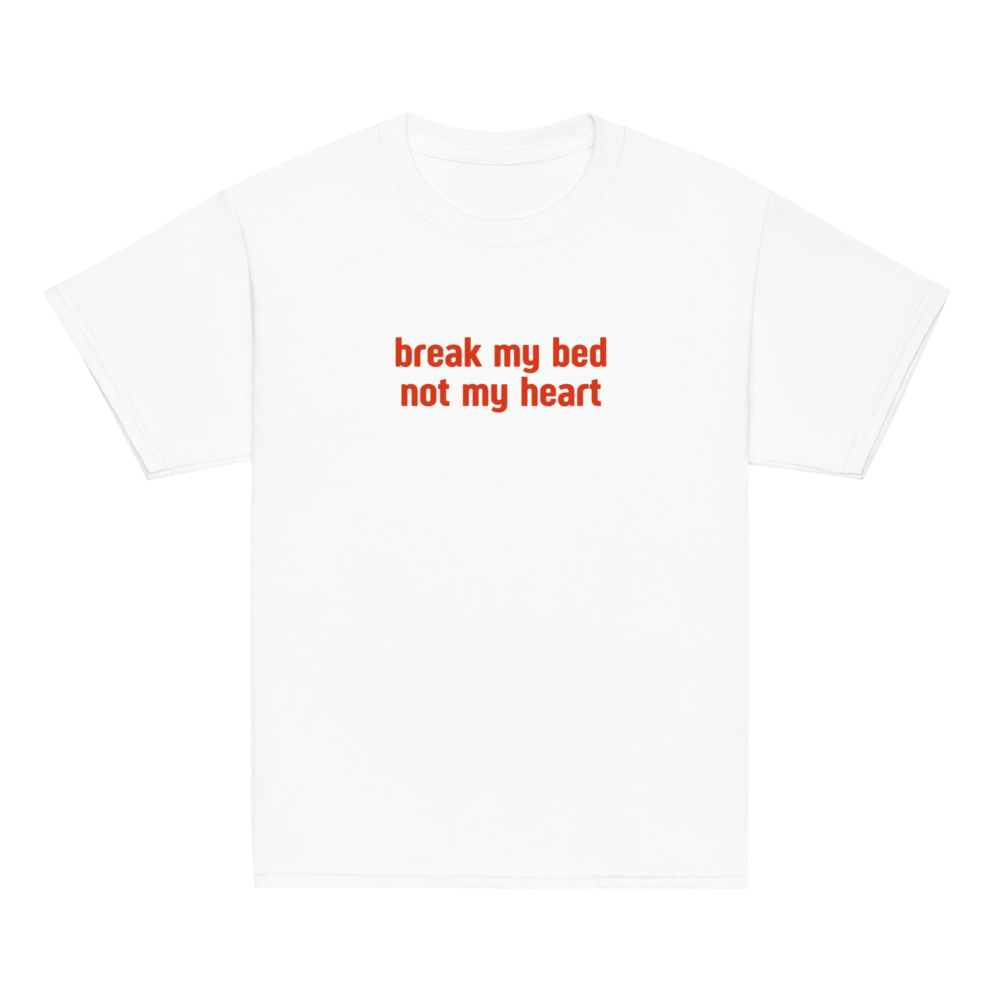 Break My Bed Not My Heart Baby Tee - Image 3